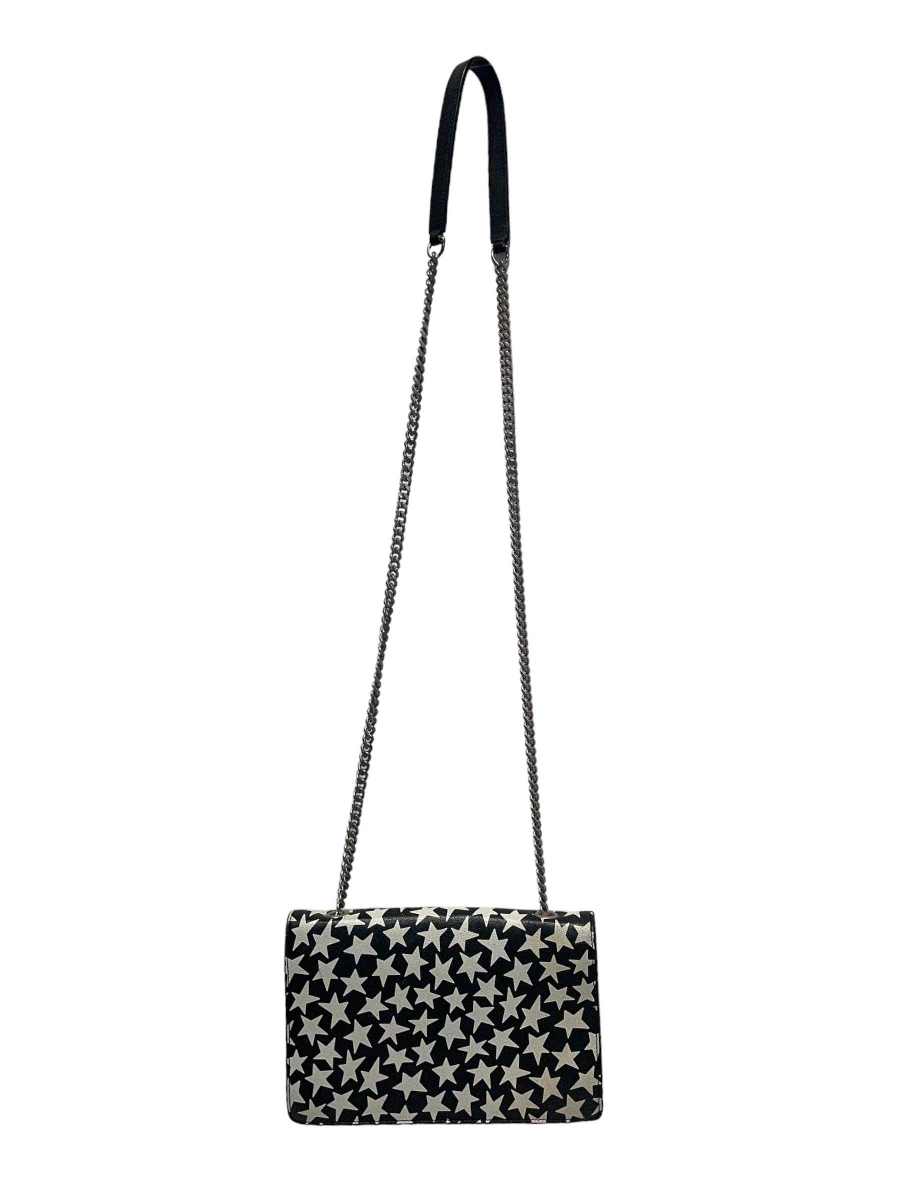 SAINT LAURENT/Cross Body Bag/M/All Over Print/Leather/BLK/BETTY STARS view 2