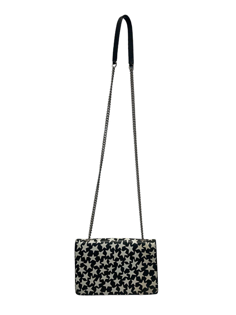 SAINT LAURENT/Cross Body Bag/M/All Over Print/Leather/BLK/BETTY STARS