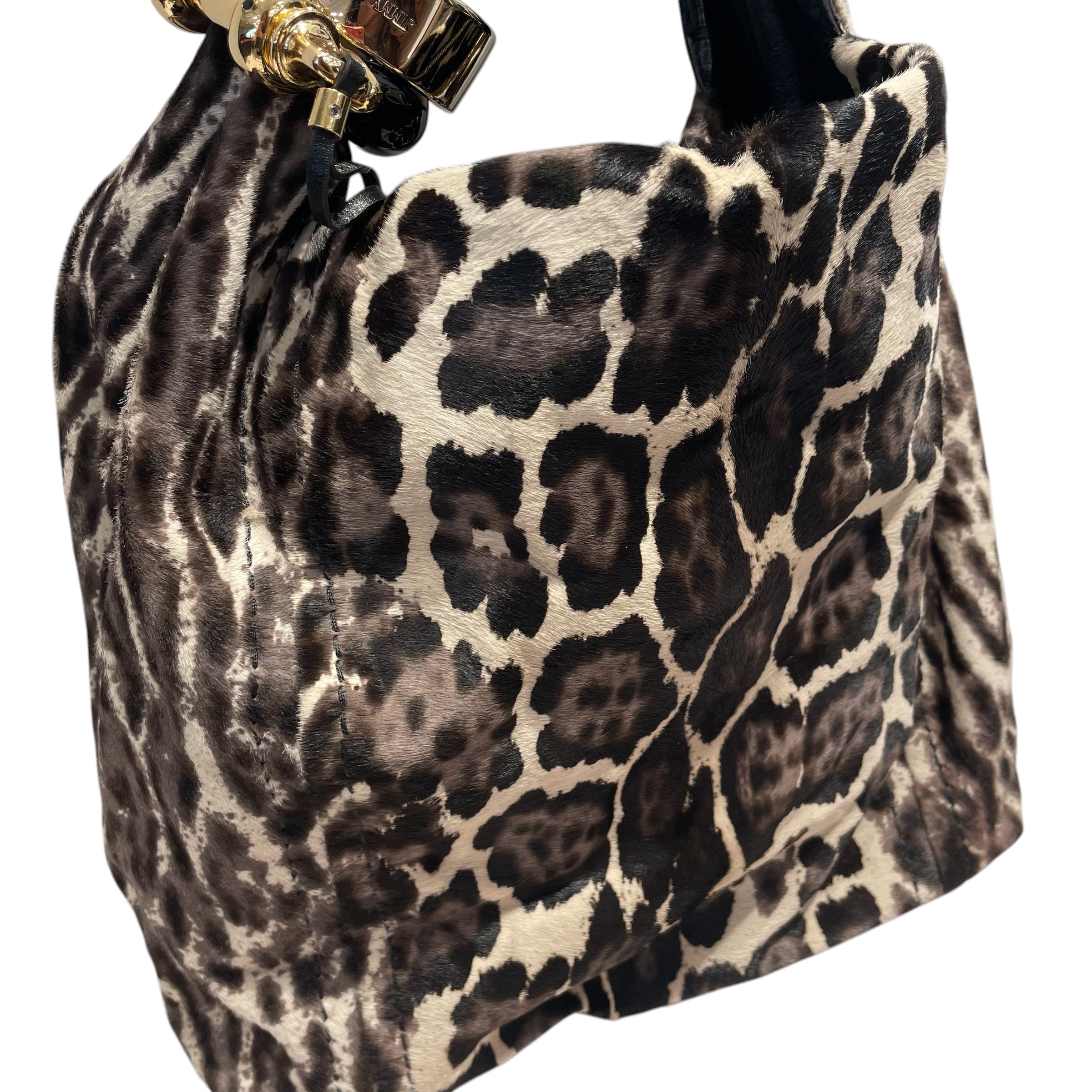 JIMMY CHOO/Bag/Animal Pattern/BRW/saba hobo ponyhair view 6