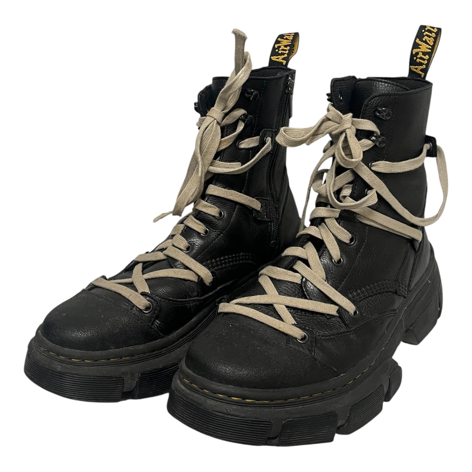 Dr.Martens/Lace Up Boots/US 12/Leather/BLK/8 EYE LEATHER DMXL view 1
