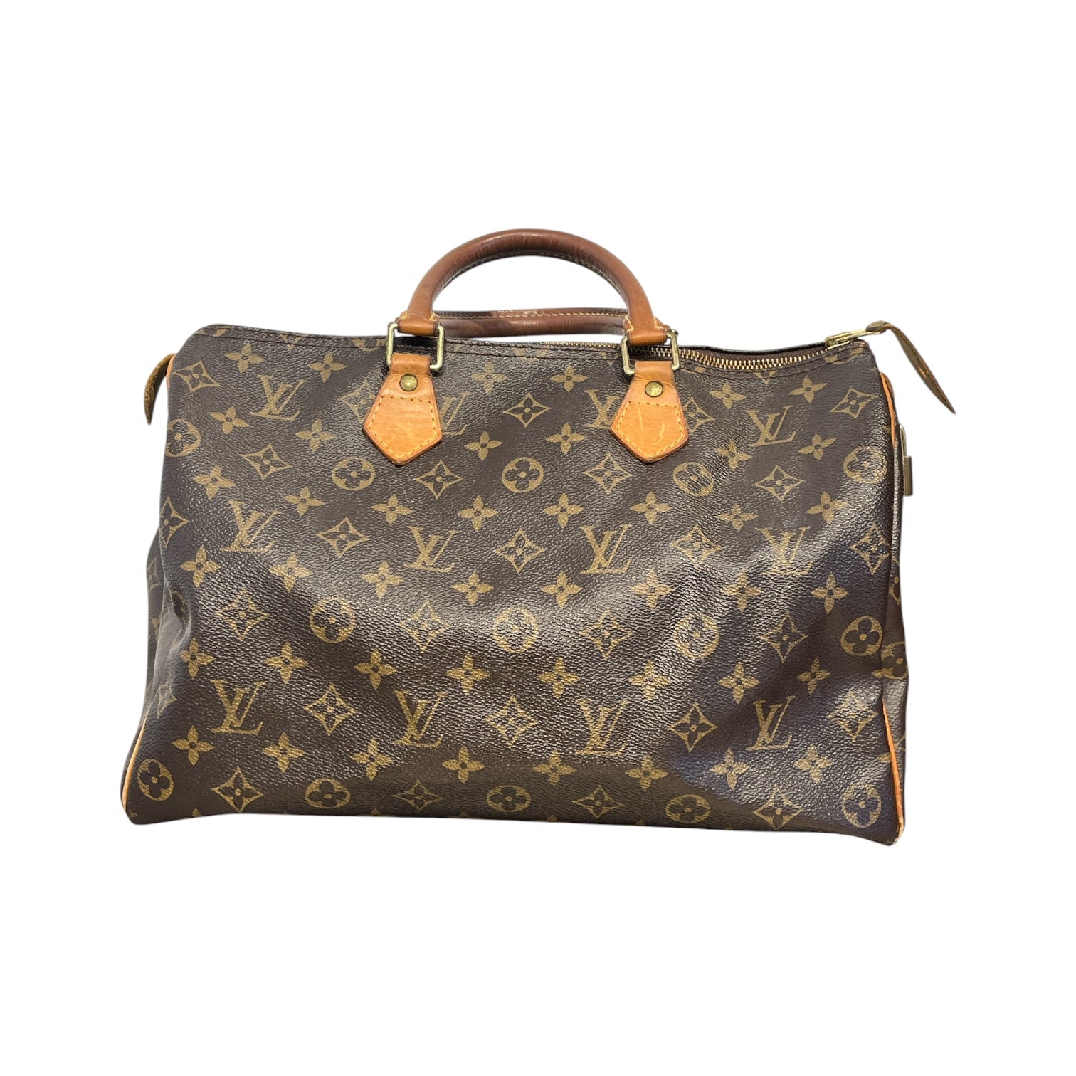 LOUIS VUITTON/Bag/Monogram/Leather/BRW/Speedy 35 view 1