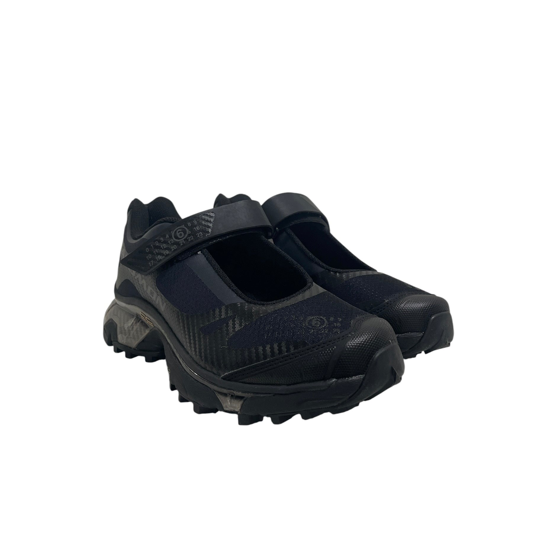 salomon/MM6/Low-Sneakers/US 8/Leather/BLK/STRAP ACROSS view 1