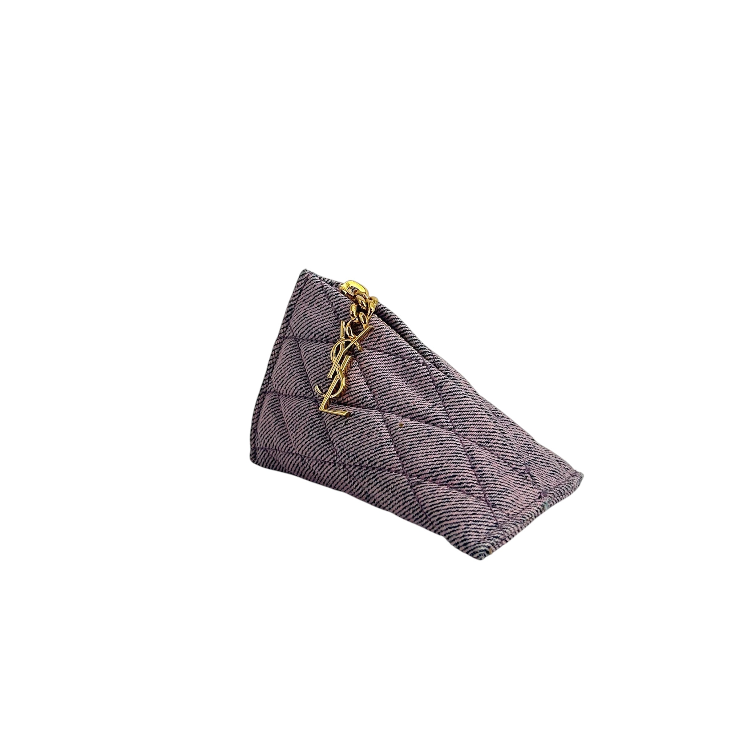 SAINT LAURENT/Coin Wallet/PPL/GOLD DETAILS view 1