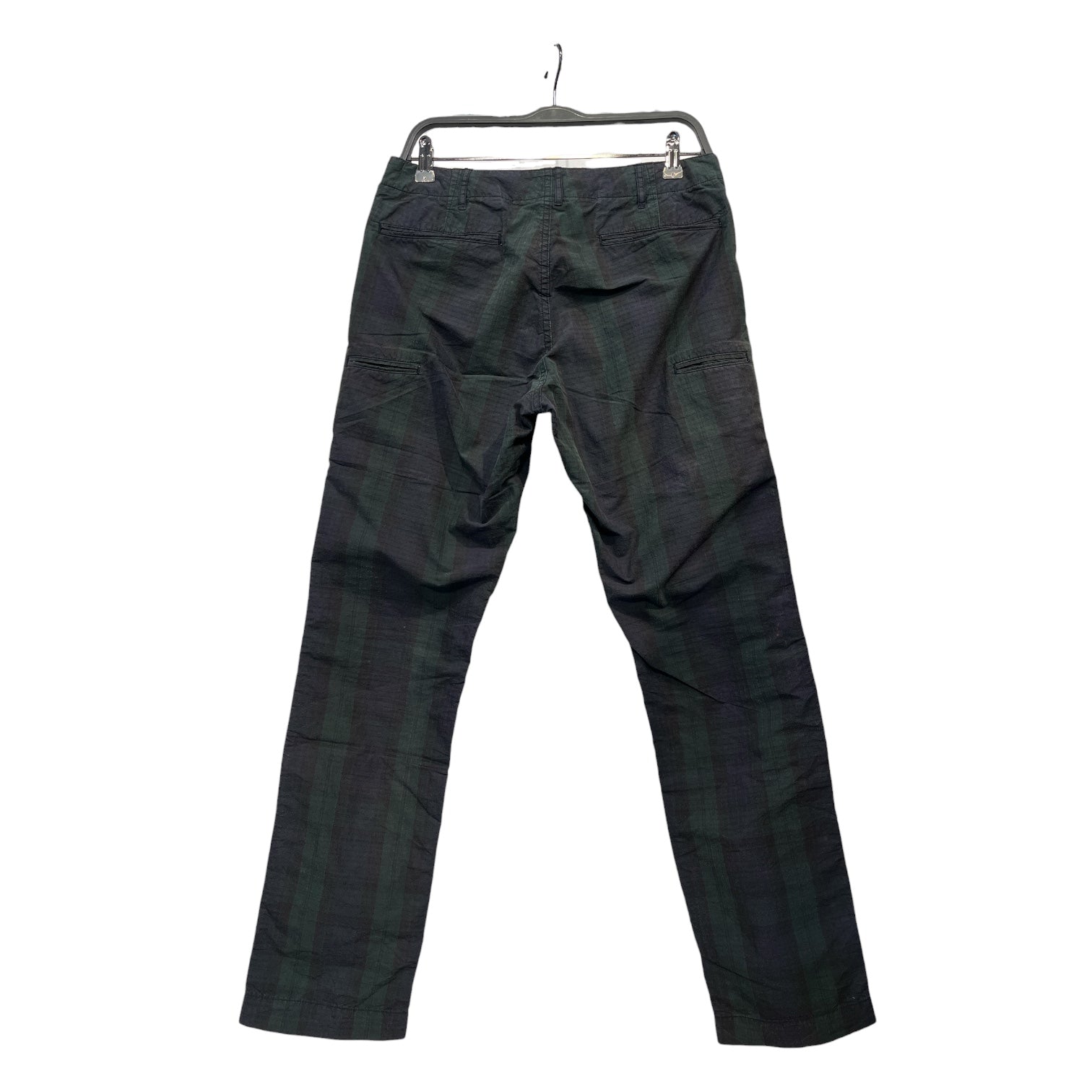 HUMAN MADE/Straight Pants/S/Cotton/NVY/Plaid/PLAID RIPSTOP PANTS view 2