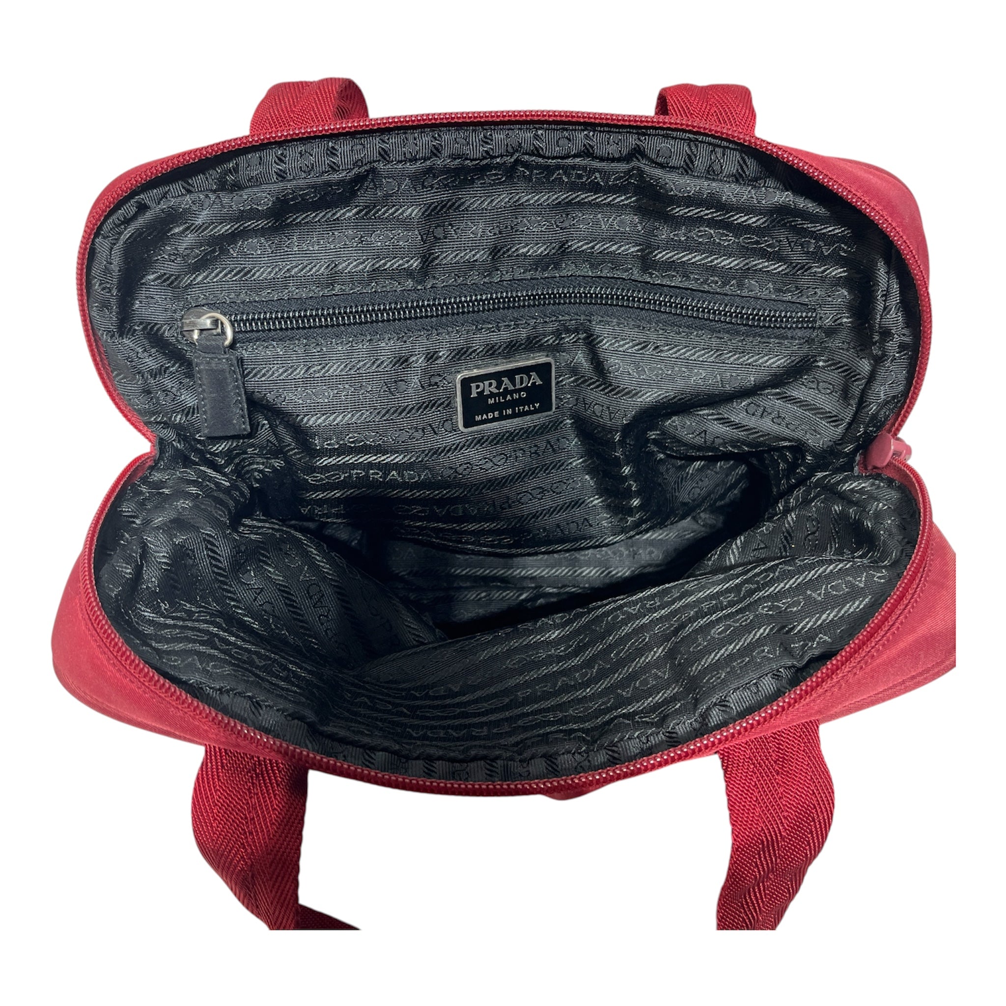 PRADA/Tote Bag/Nylon/RED/NYLON MINI TOTE view 3
