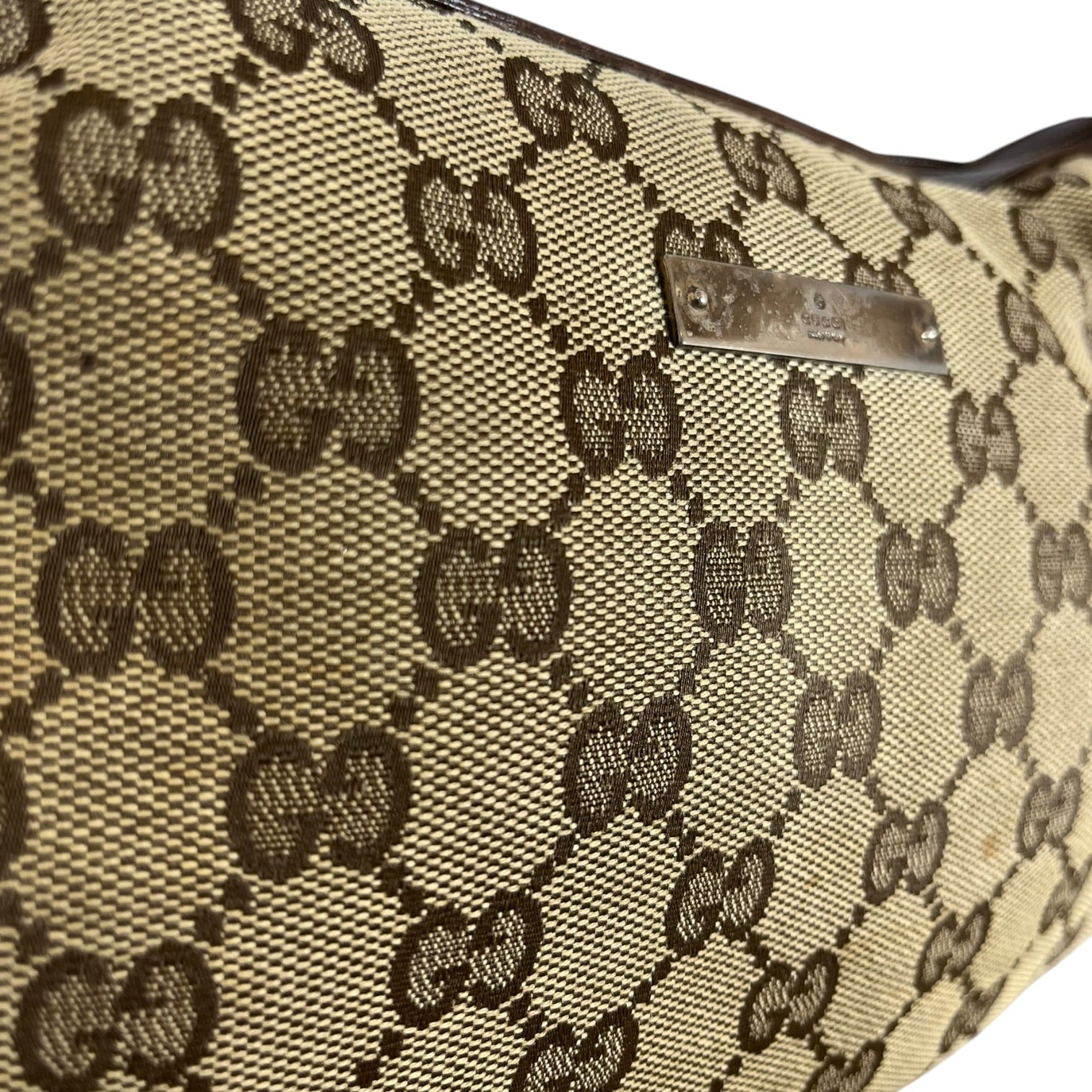 GUCCI/Bag/Monogram/Cotton/CML/GG CANVAS CRESCENT BAG view 5