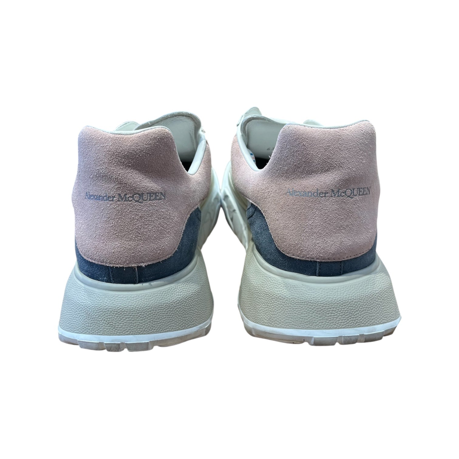 Alexander McQueen/Low-Sneakers/EU 42/WHT/Pink and blue laces view 4