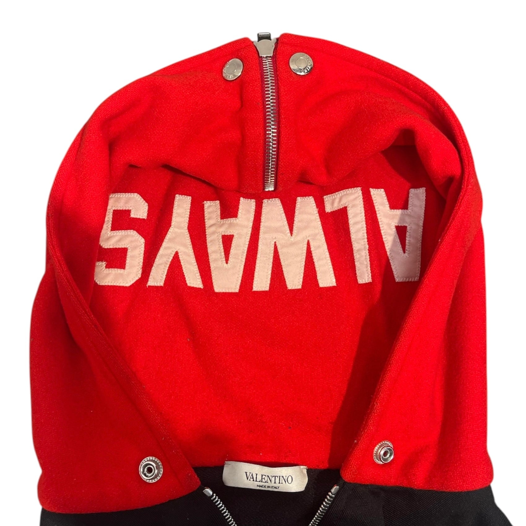 VALENTINO/Zip Up Hoodie/XL/Cotton/BLK/REVERSIBLE ZIP UP HOODIE view 6
