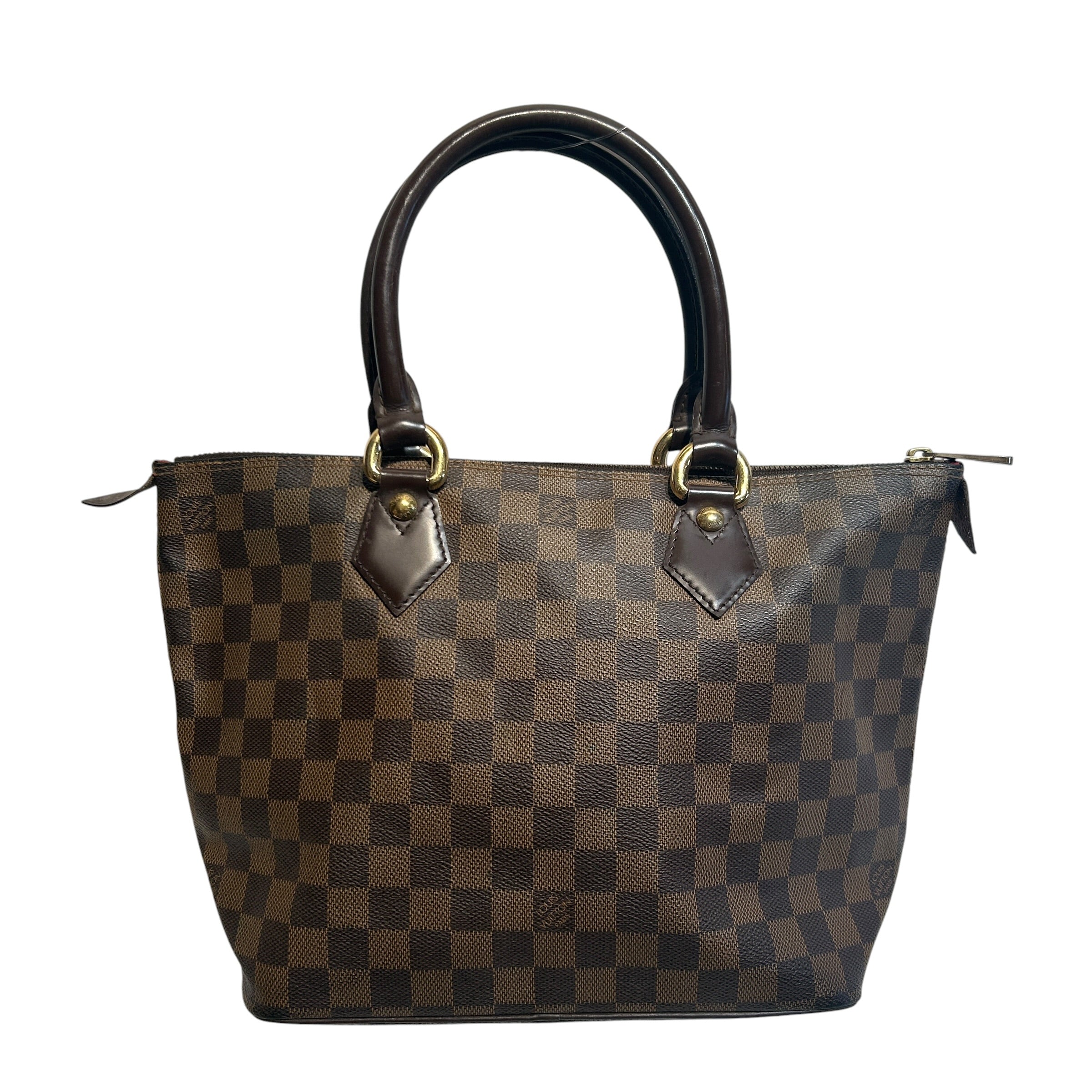LOUIS VUITTON/Hand Bag/Houndstooth Check/Leather/BRW/saleya pm view 2