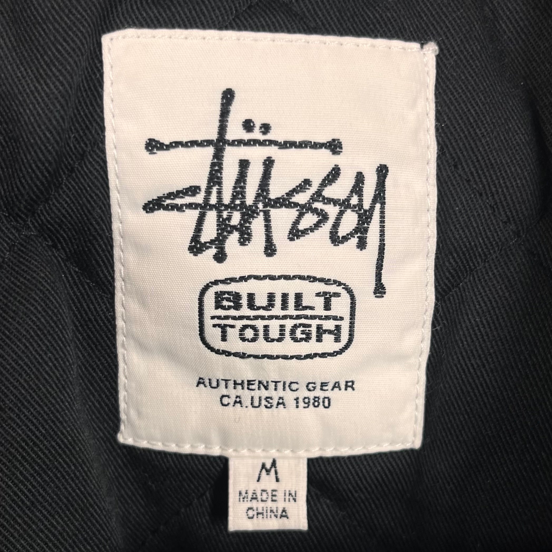 STUSSY/Jacket/M/Cotton/BLK/UTILITY WORK JAKET view 3
