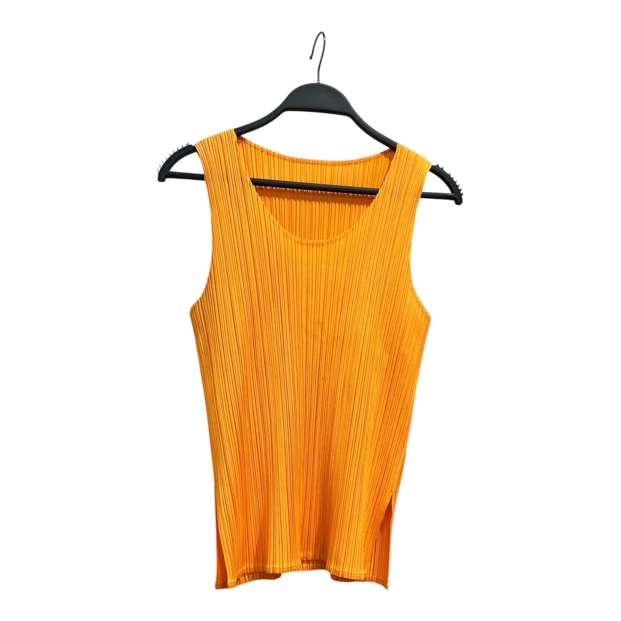 PLEATS PLEASE ISSEY MIYAKE/SL Blouse/4/Polyester/YEL/SIDE SLITS view 1