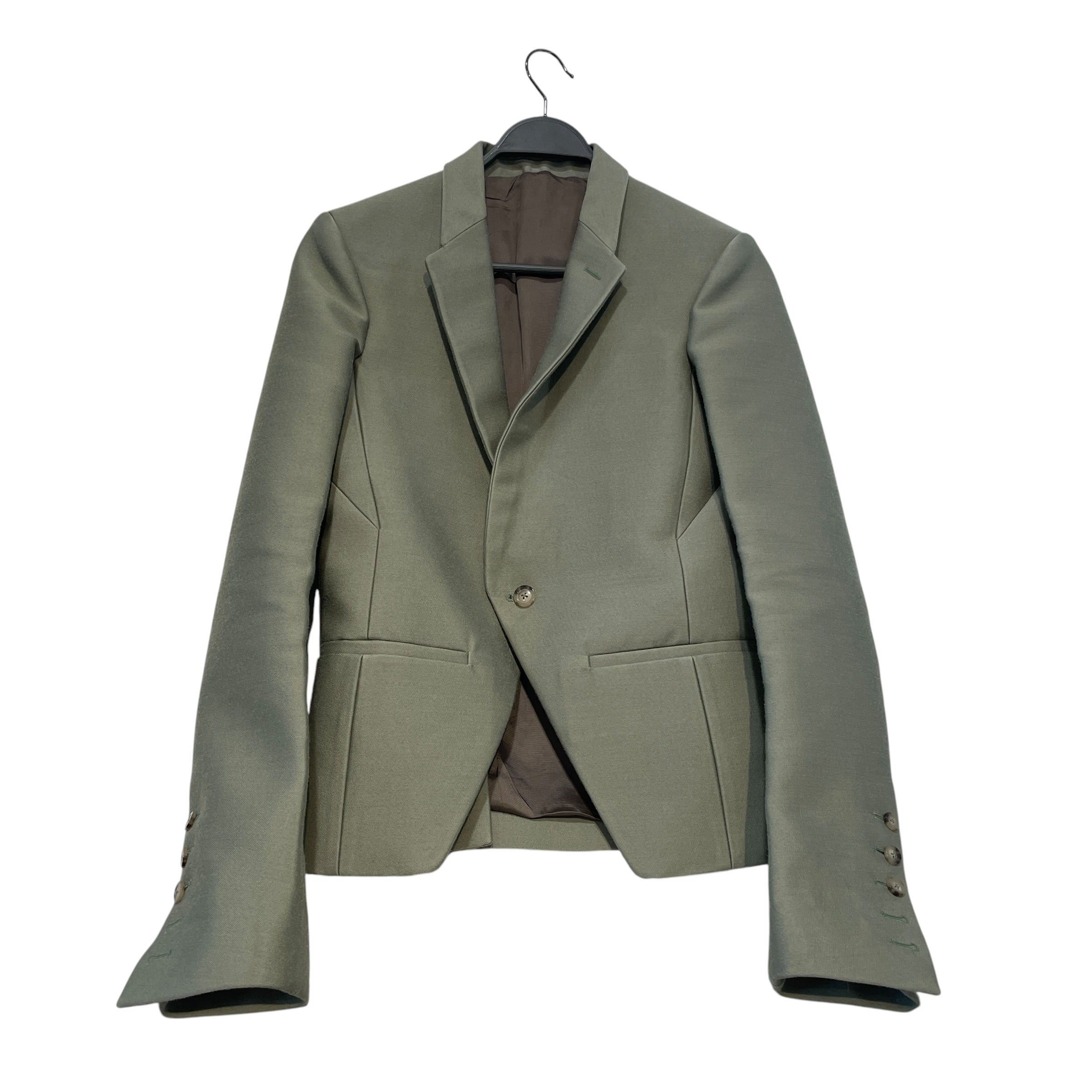 Rick Owens/Tailored Jkt/48/Wool/GRN/F/W 2017 Sage Blazer view 1