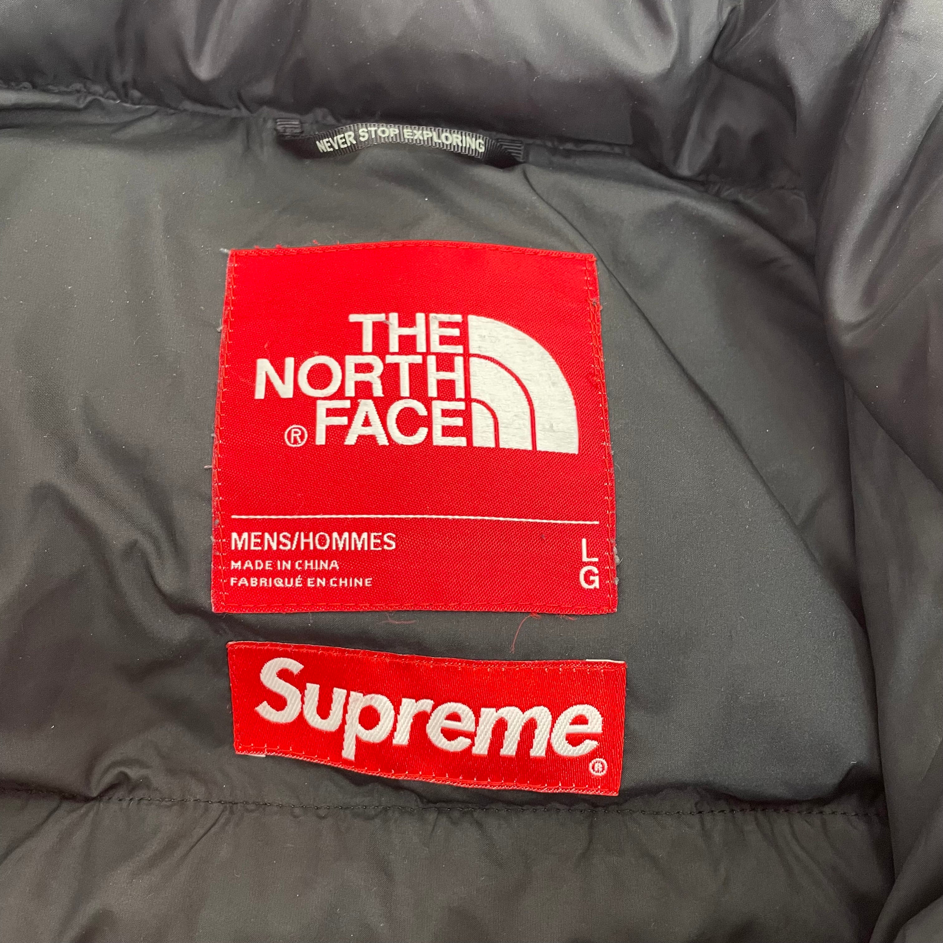 THE NORTH FACE/Supreme/Puffer Jkt/L/Nylon/RED/All Over Print/By Any Means Nessisary puffer view 3