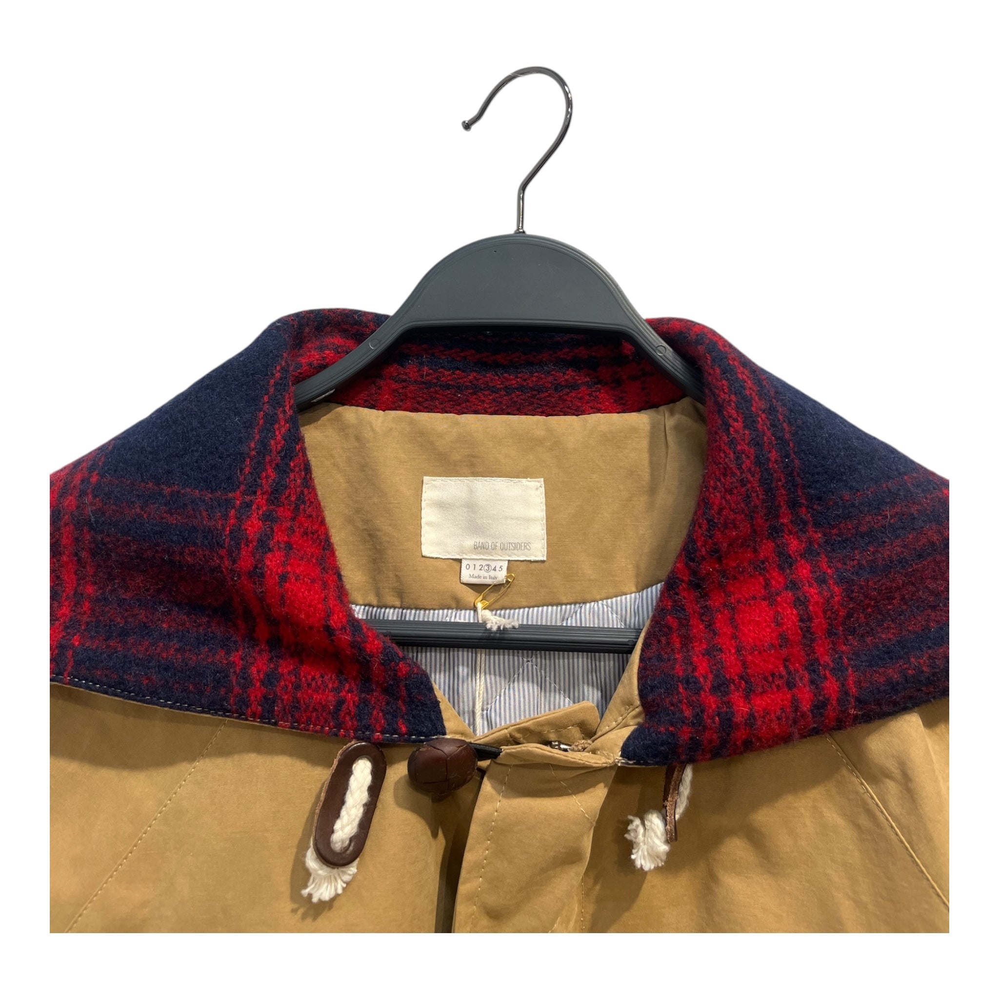 BAND OF OUTSIDERS/Jacket/3/Cotton/BEG/Plaid/DOUBLE ZIP BUTTONS PLAIDCOLLAR view 3