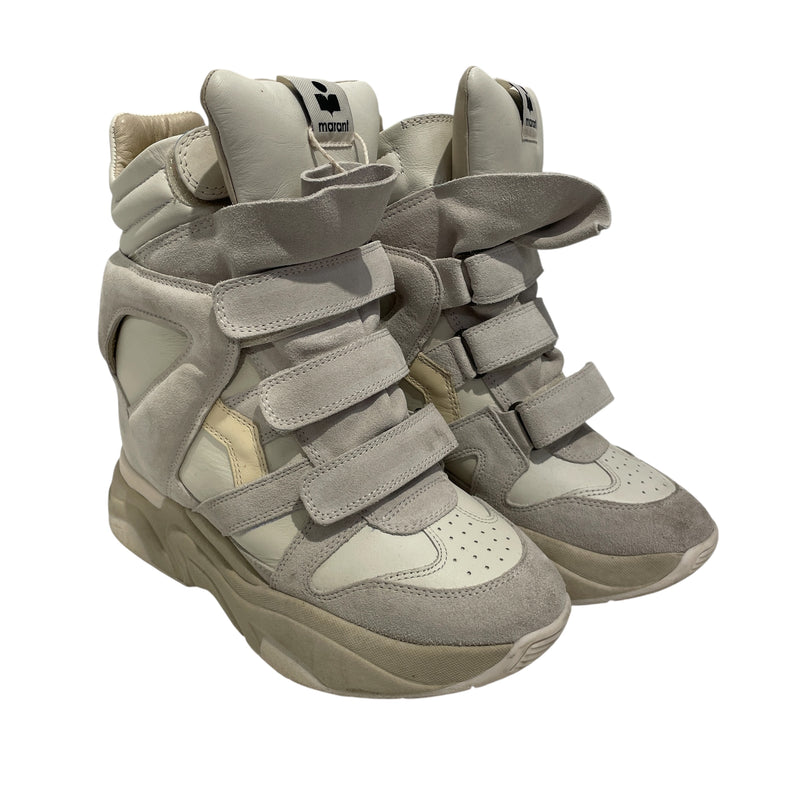 ISABEL MARANT/Hi-Sneakers/US 7.5/Leather/GRY/CLASSIC BALSKEE