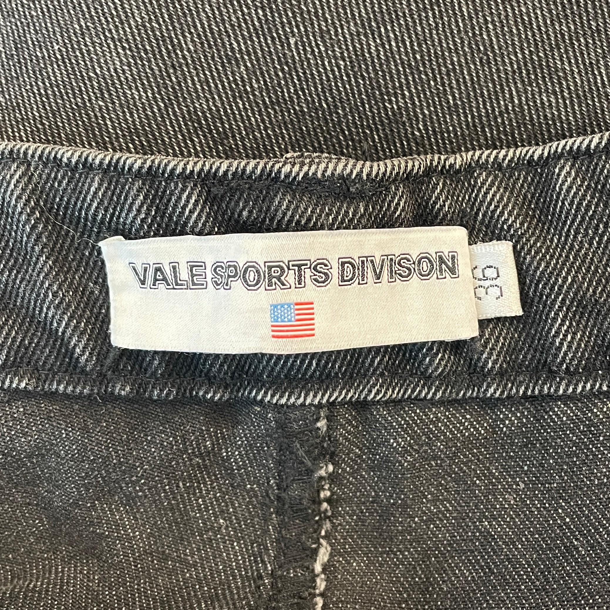 Vale Forever/Straight Pants/36/Denim/BLK/RHINESTONE\SIDE STRIPE view 3