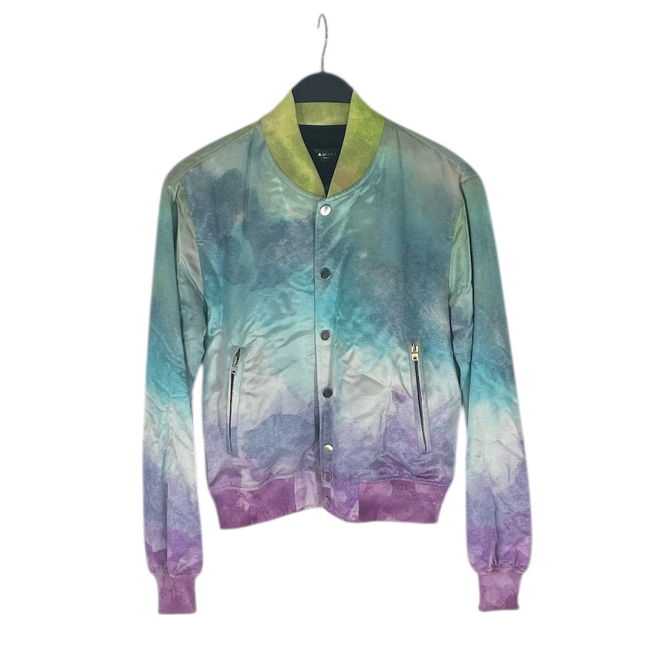 AMIRI/Flight Jkt/46/Rayon/MLT/SNAP BUTTON OMBRE TIE DYE view 1