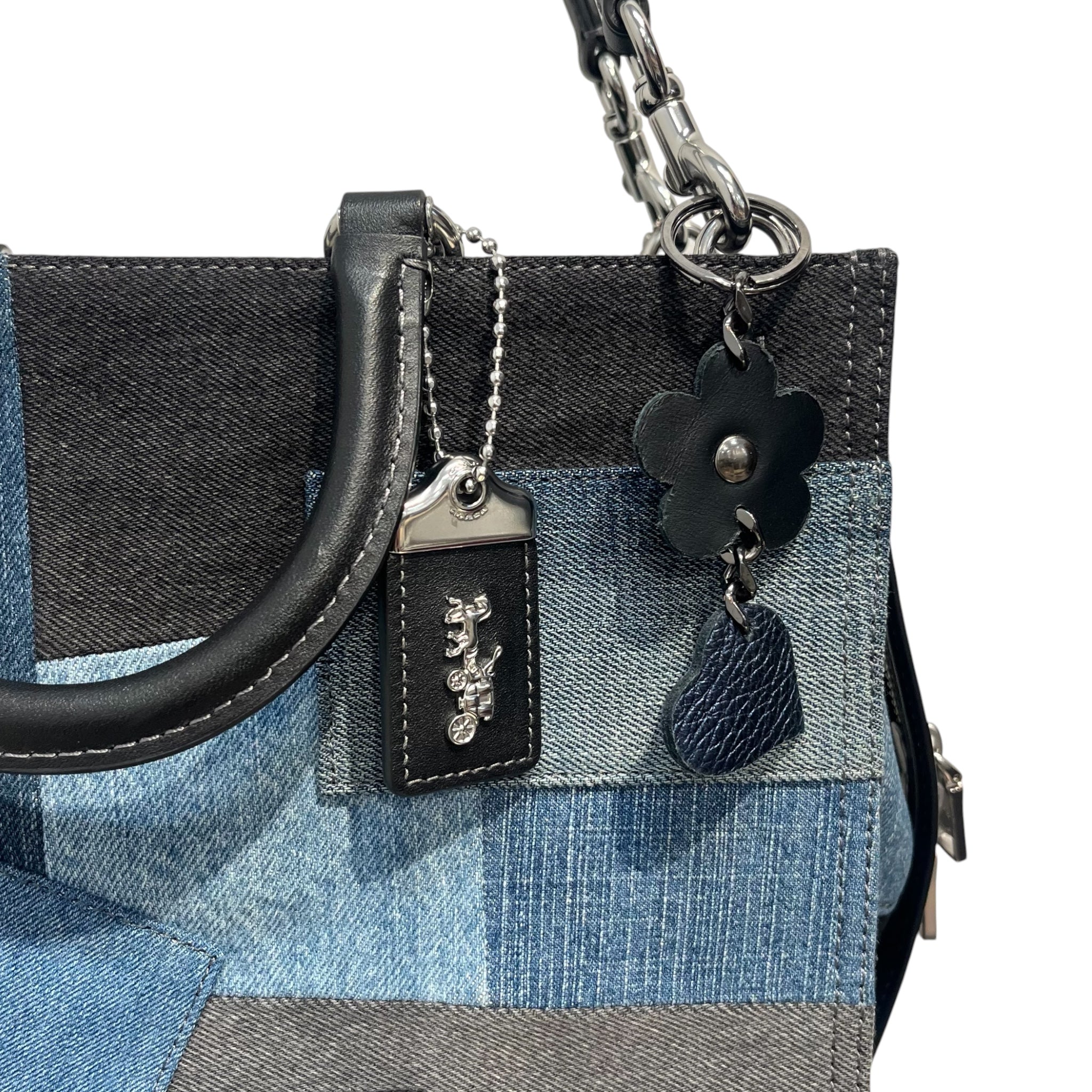 COACH/Bag/All Over Print/Leather/BLU/TOP HANDLE BAG view 3