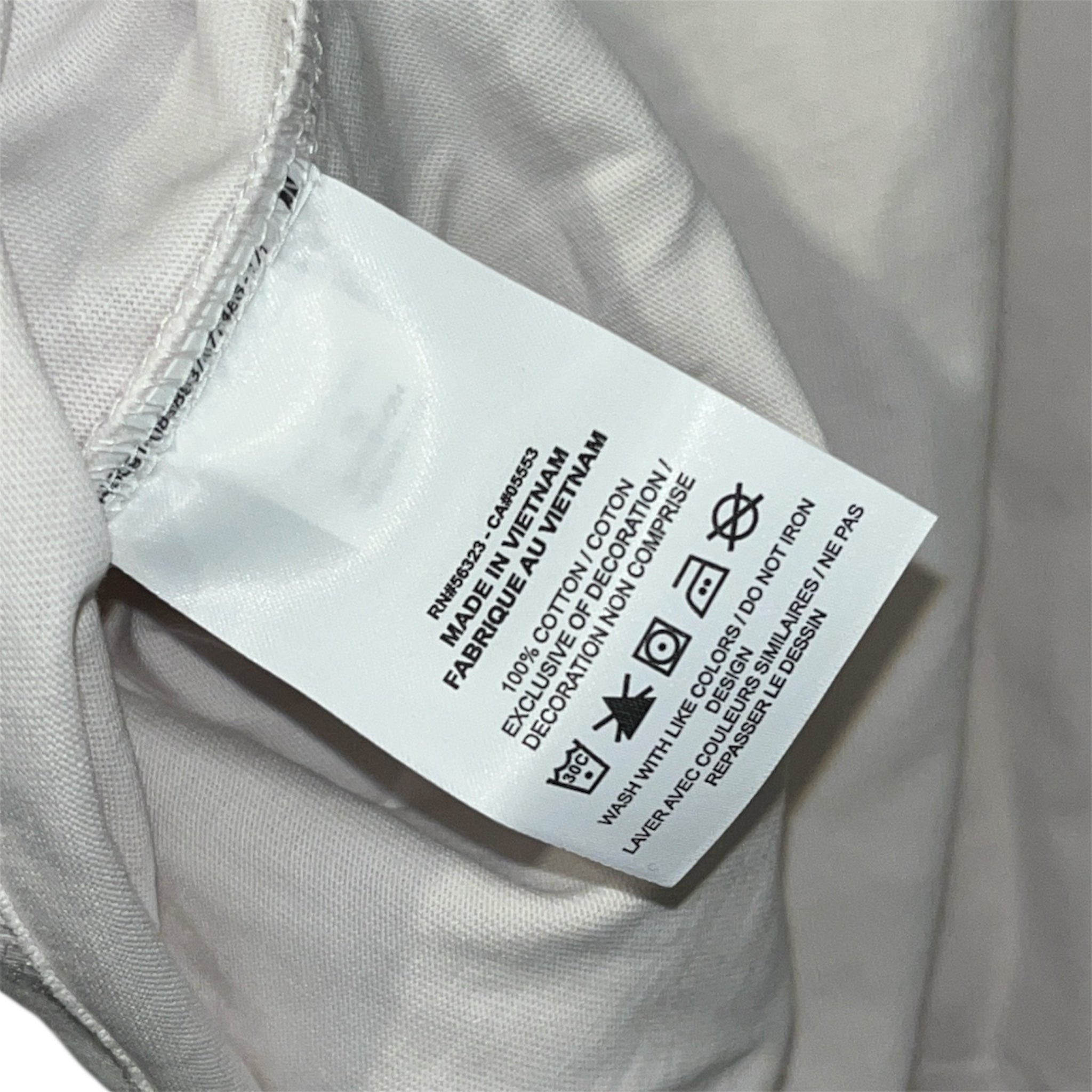 JORDAN BRAND/OFF-WHITE/T-Shirt/XS/Cotton/WHT/"AIRJORDAN/OFF-WHITE" view 5