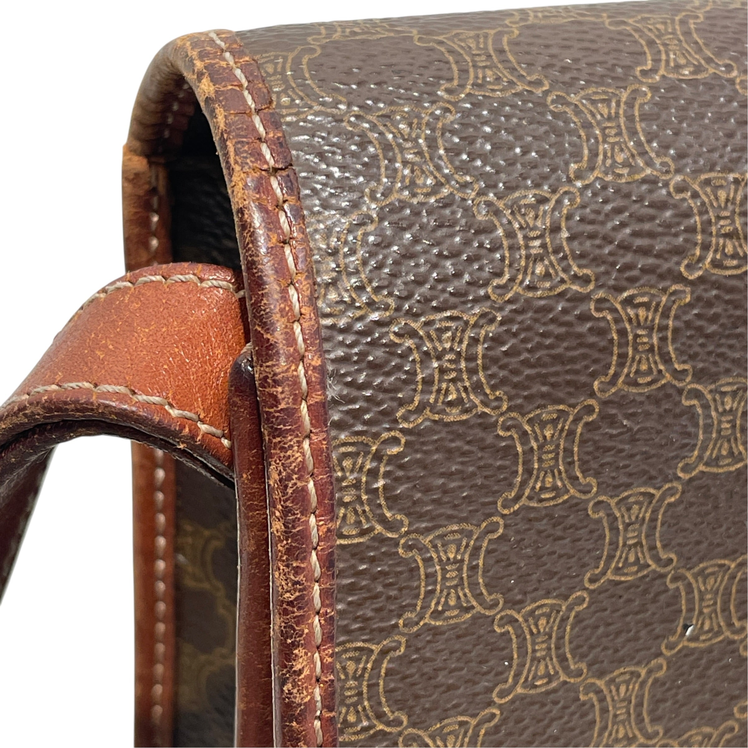 CELINE/Clutch Bag/Monogram/Leather/BRW/Macadam Vintage view 7
