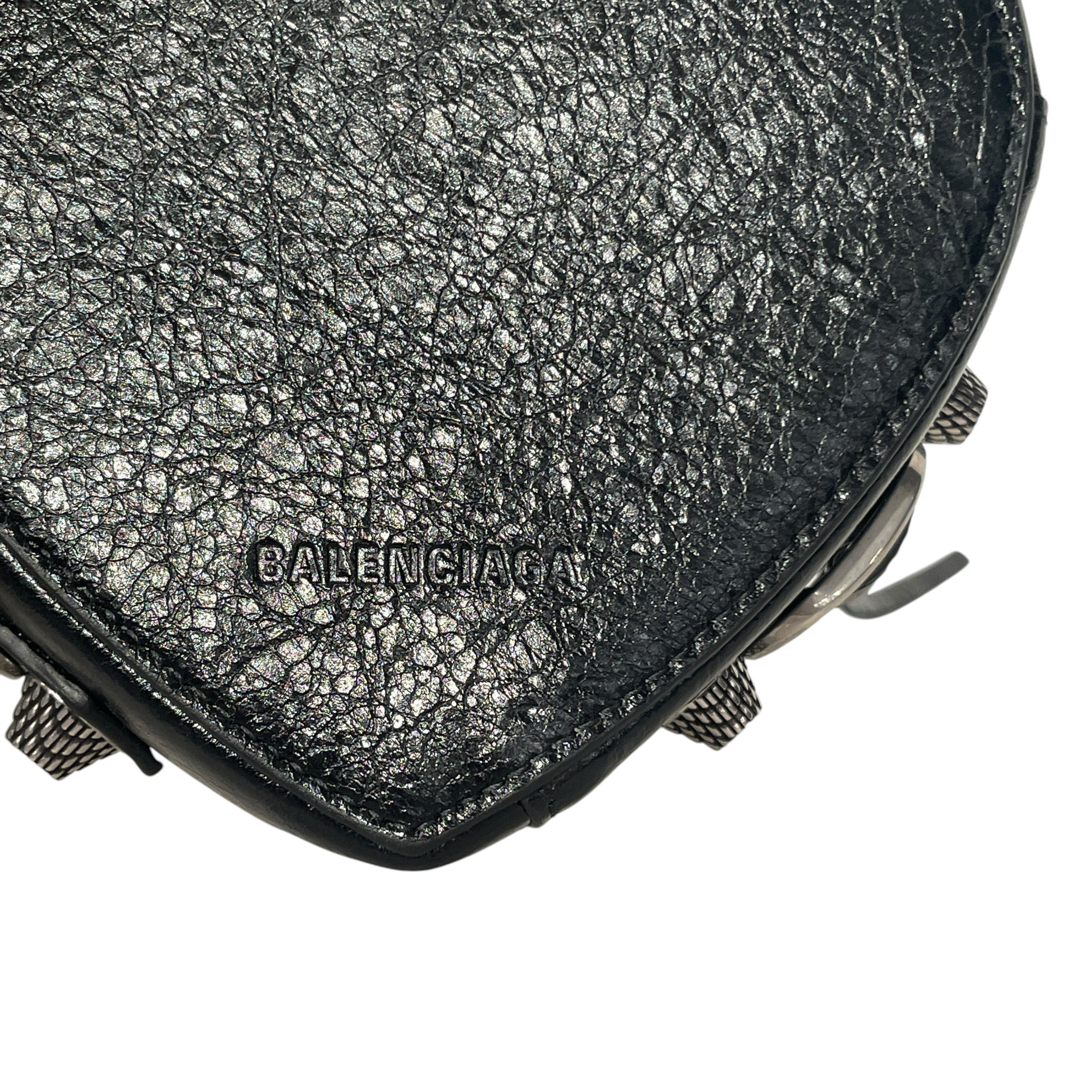 BALENCIAGA/Pouch/Leather/BLK/HEART BOX view 6