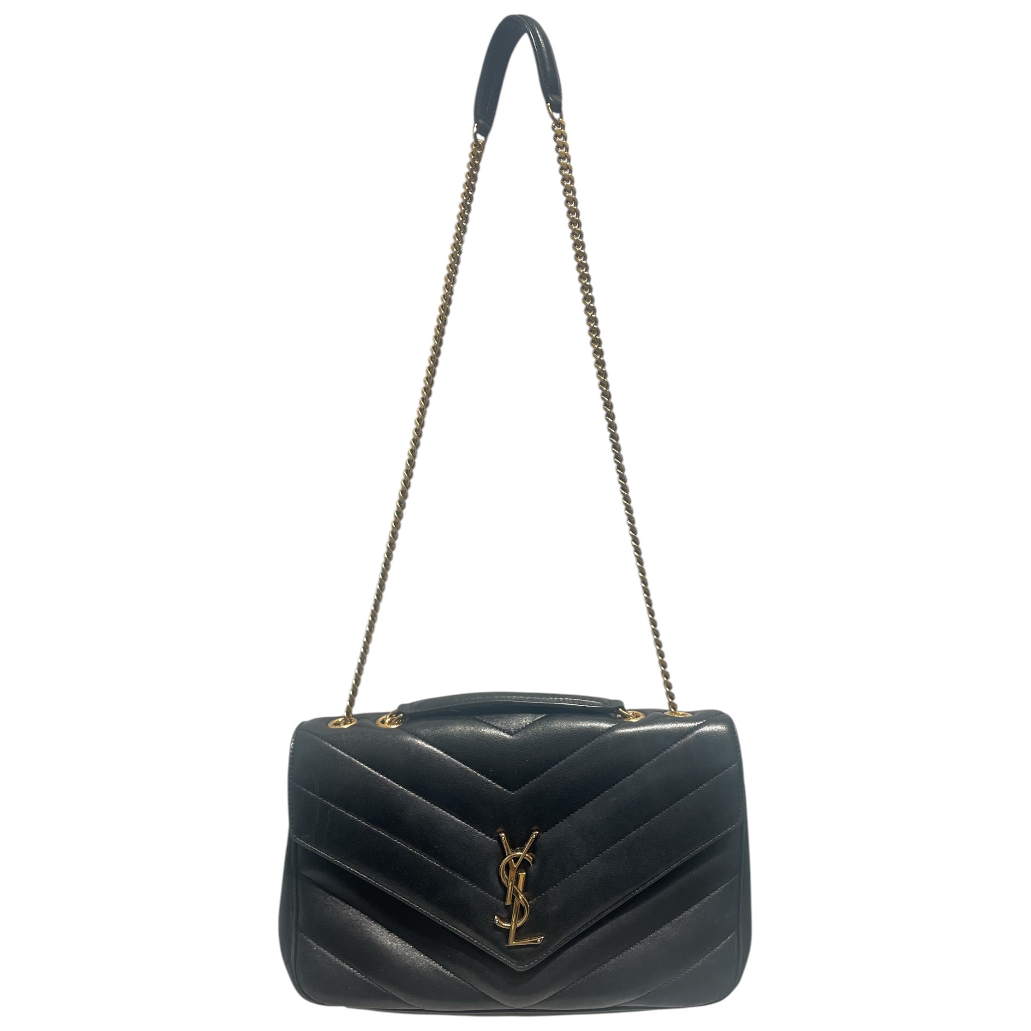SAINT LAURENT/Cross Body Bag/Leather/BLK/Loulou Medium view 1