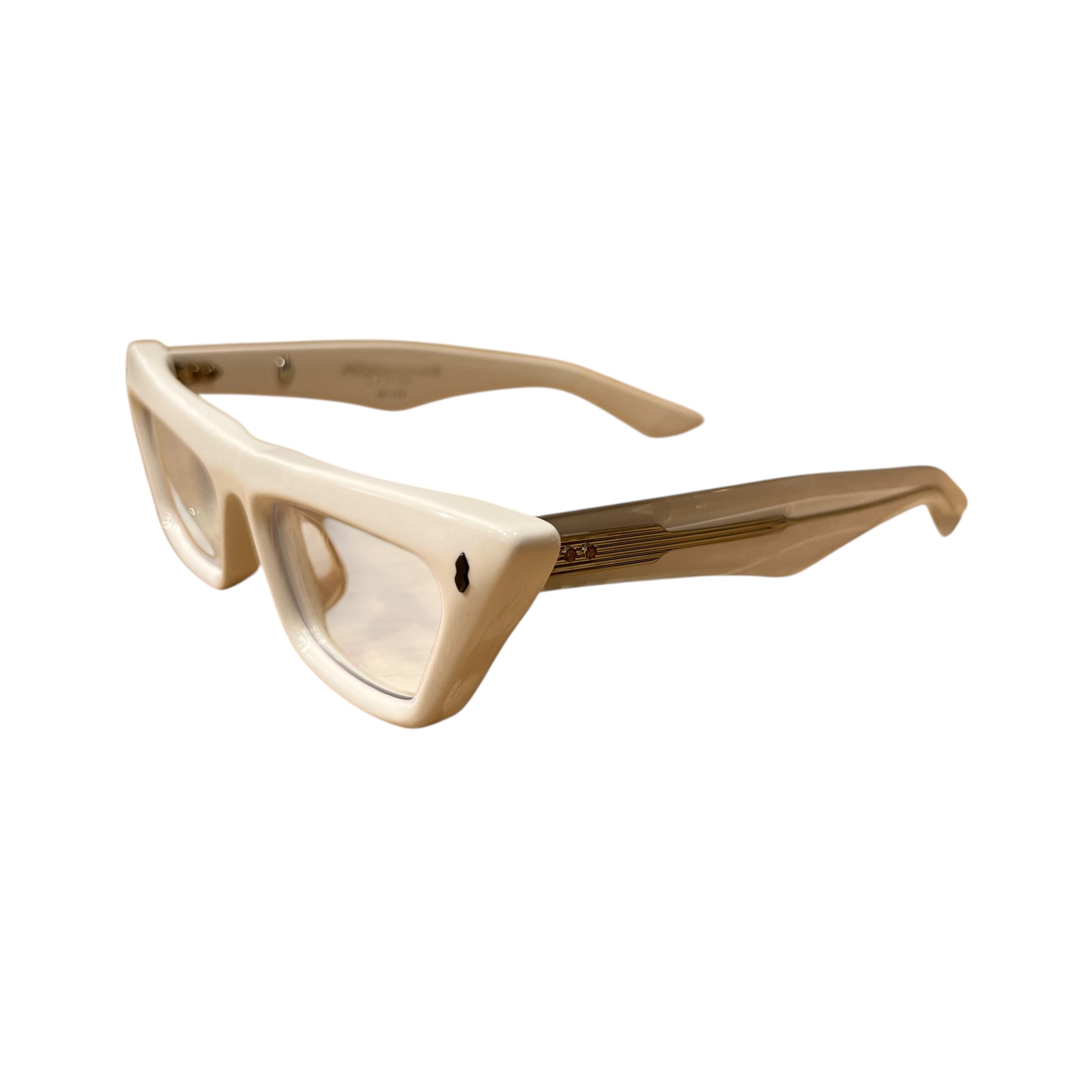 JACQUES MARIE MAGE/Glasses/OS/Celluloid/WHT/Debbie view 2