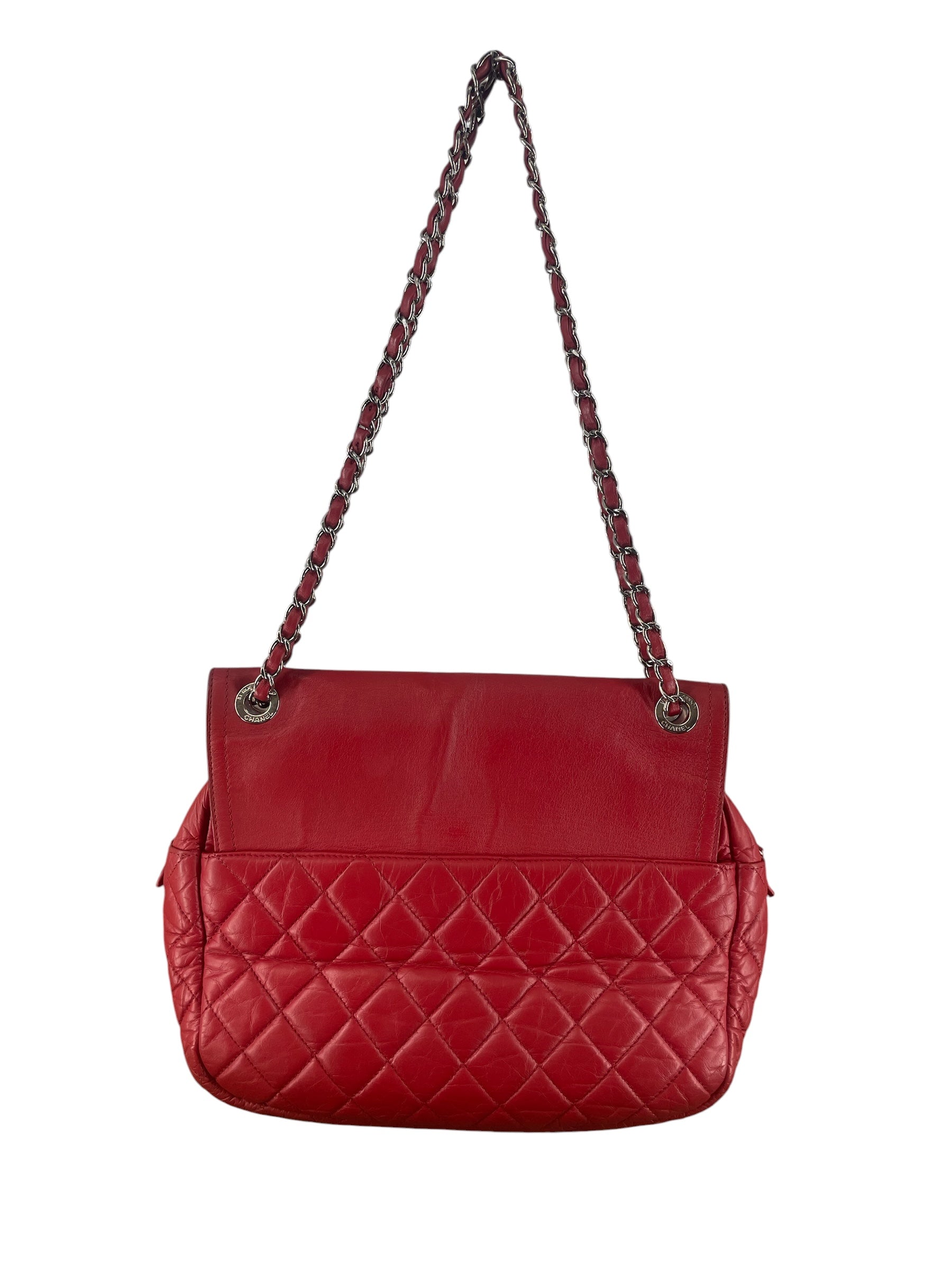 CHANEL/Cross Body Bag/Leather/RED/IN THE MIX LEATHER FLAP MSGR view 2