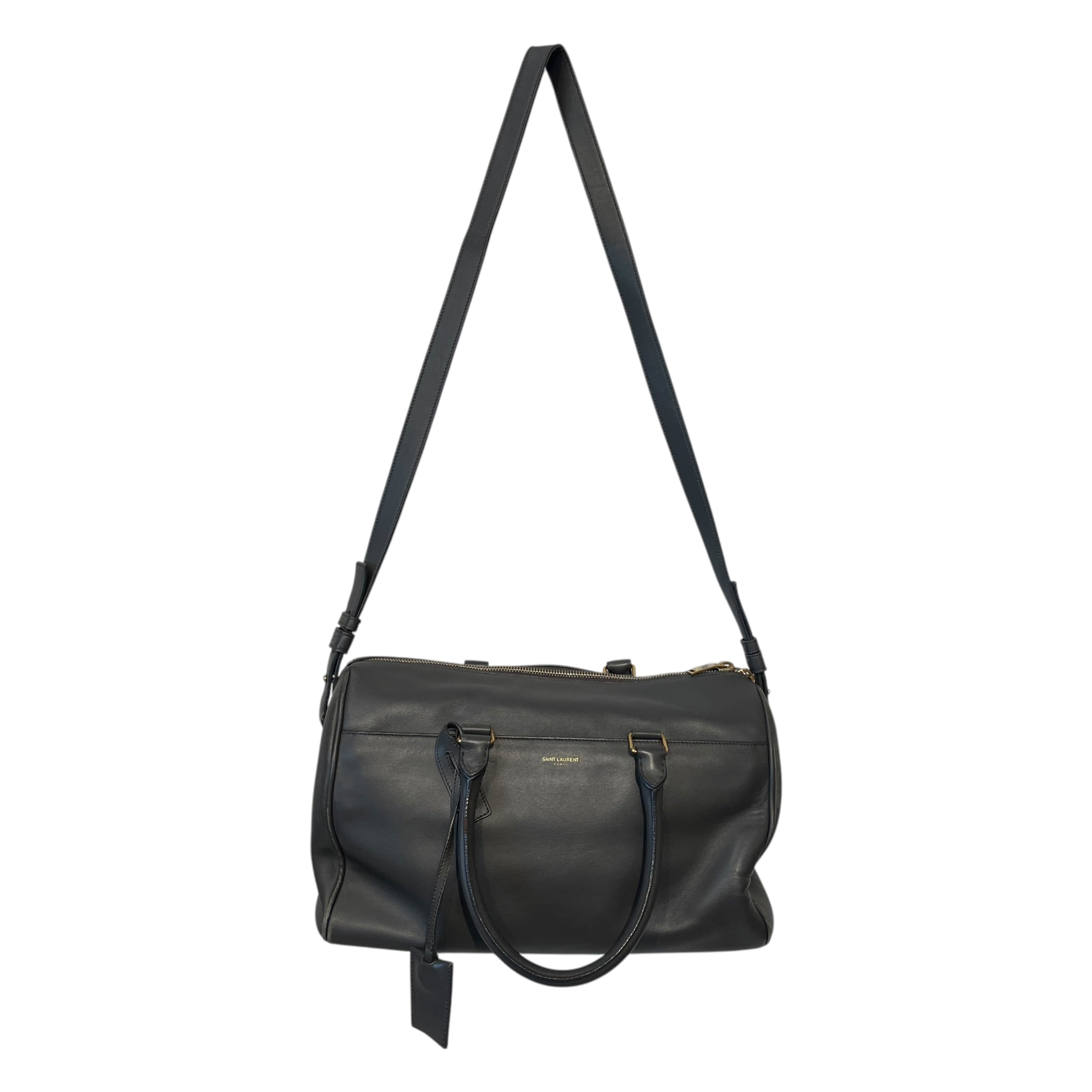 SAINT LAURENT/Hand Bag/Leather/GRY/LEATHER CLASSIC DUFFLE view 1