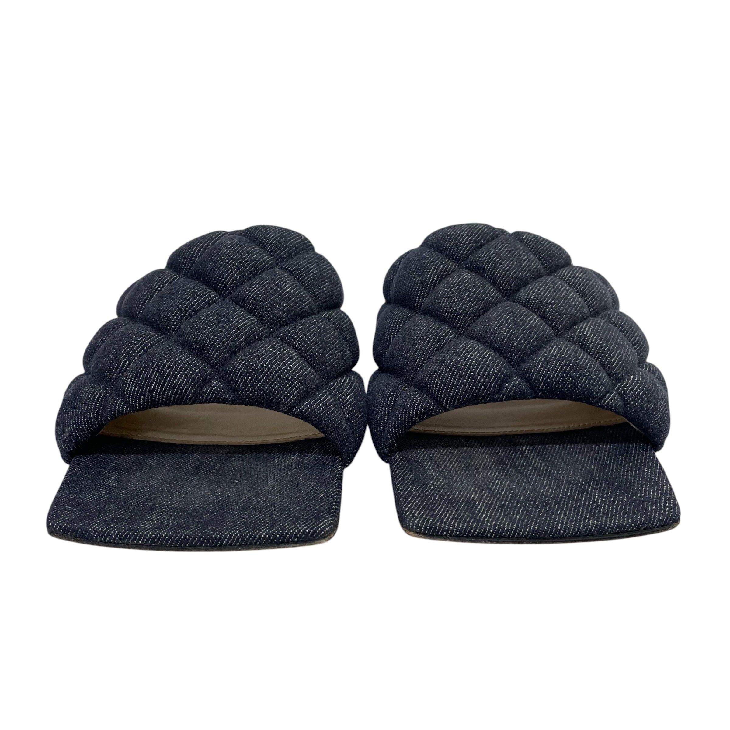 BOTTEGA VENETA/Sandals/EU 38/Denim/IDG/PADDED CLOTH MULES view 3