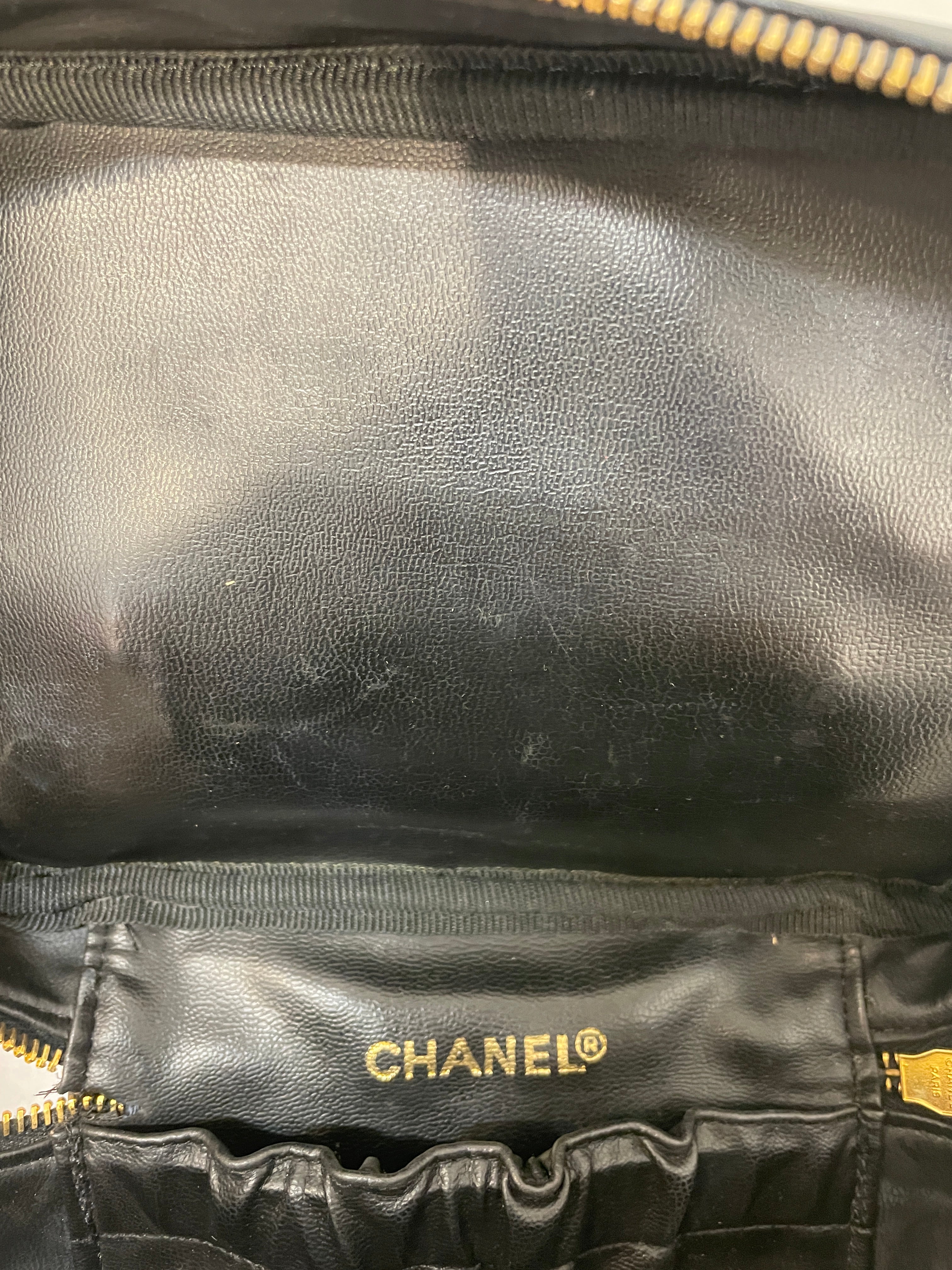 CHANEL/Pouch/Leather/Black/3929175 pouch view 7