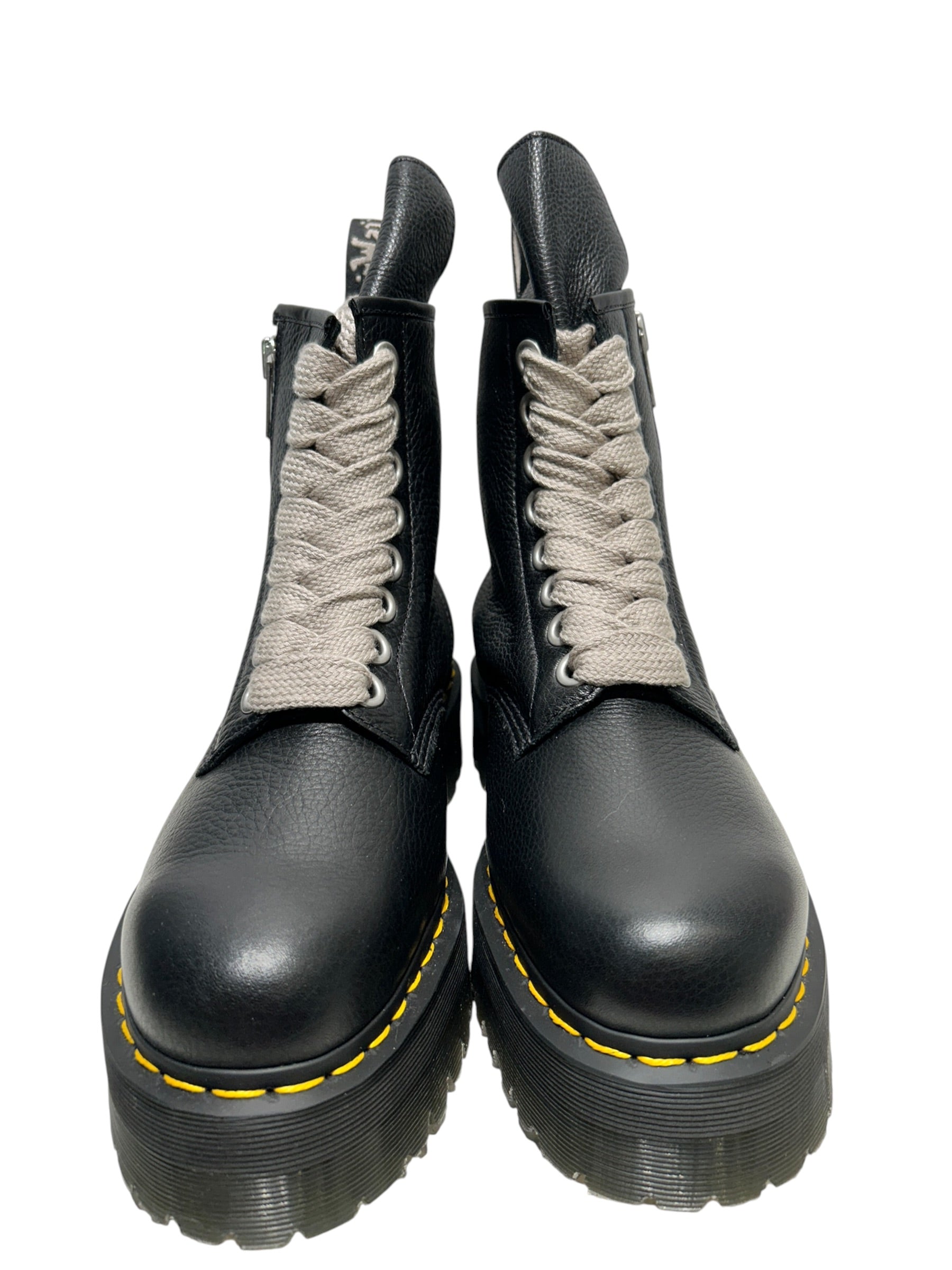 Rick Owens/Dr.Martens/Boots/US 10.5/Leather/BLK/1460 QUAD SOLE view 4