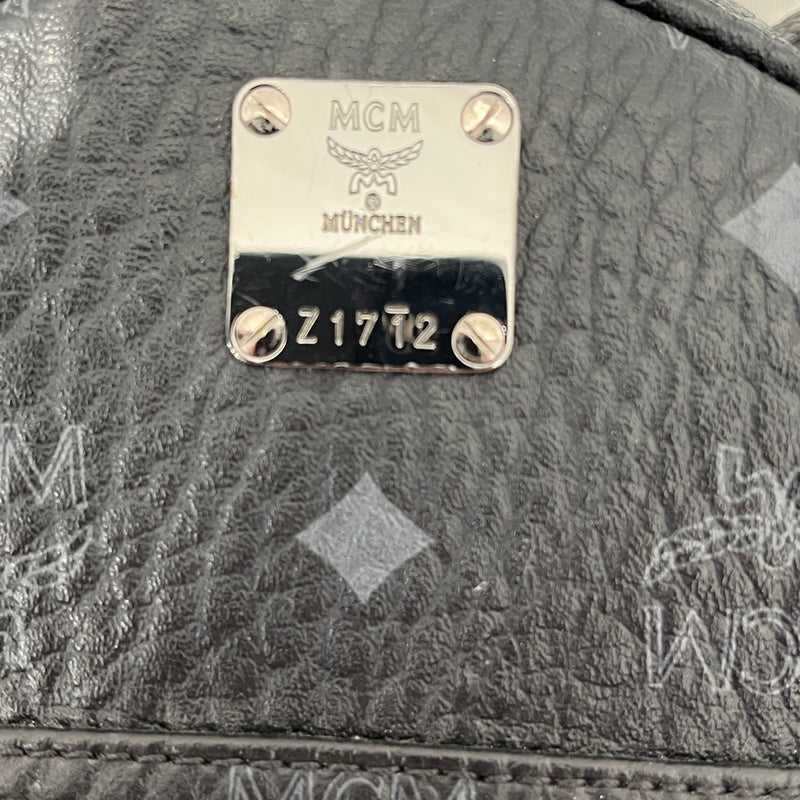 MCM/Backpack/Monogram/Leather/BLK/MINI BACKPACK
