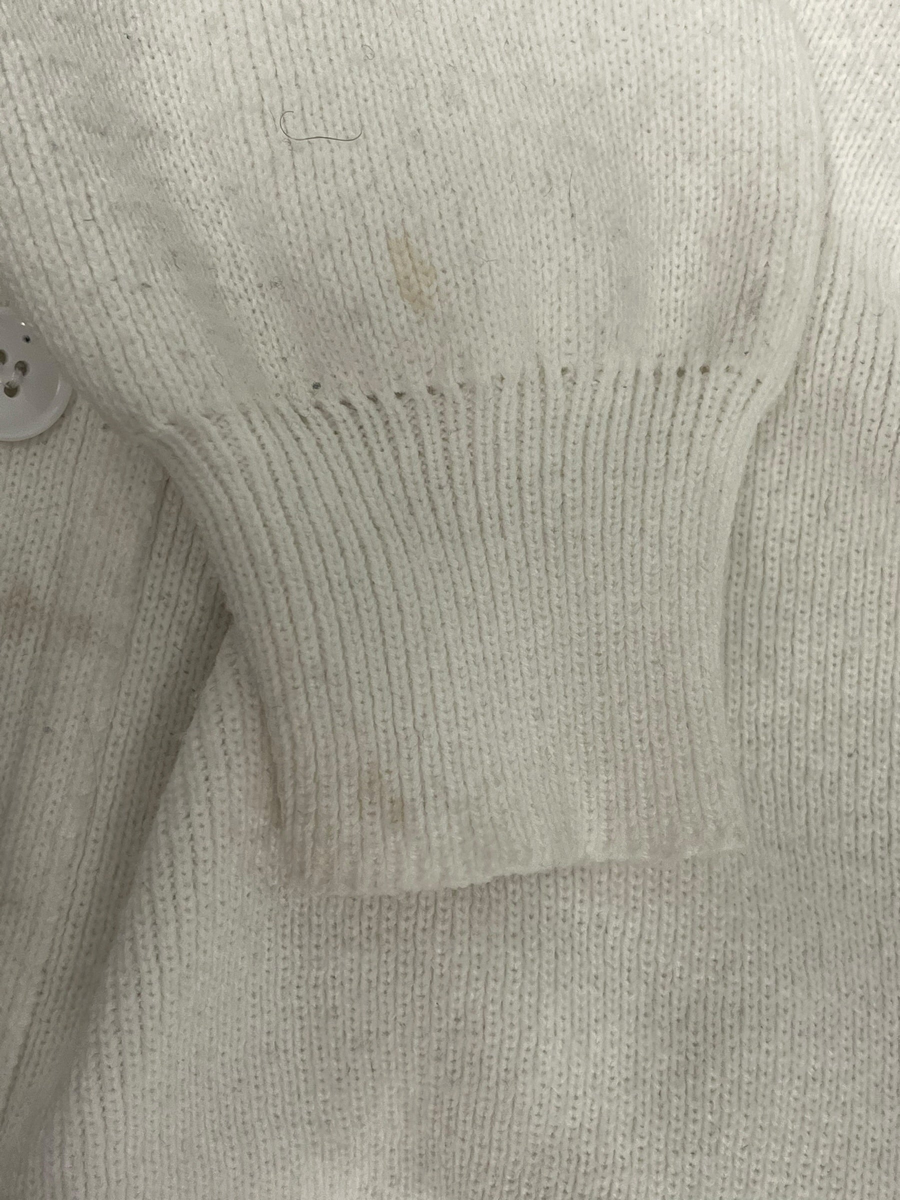 COMME des GARCONS GIRL/Cardigan/S/Wool/WHT/2021N501 PLAIN LOCHAUEN view 7