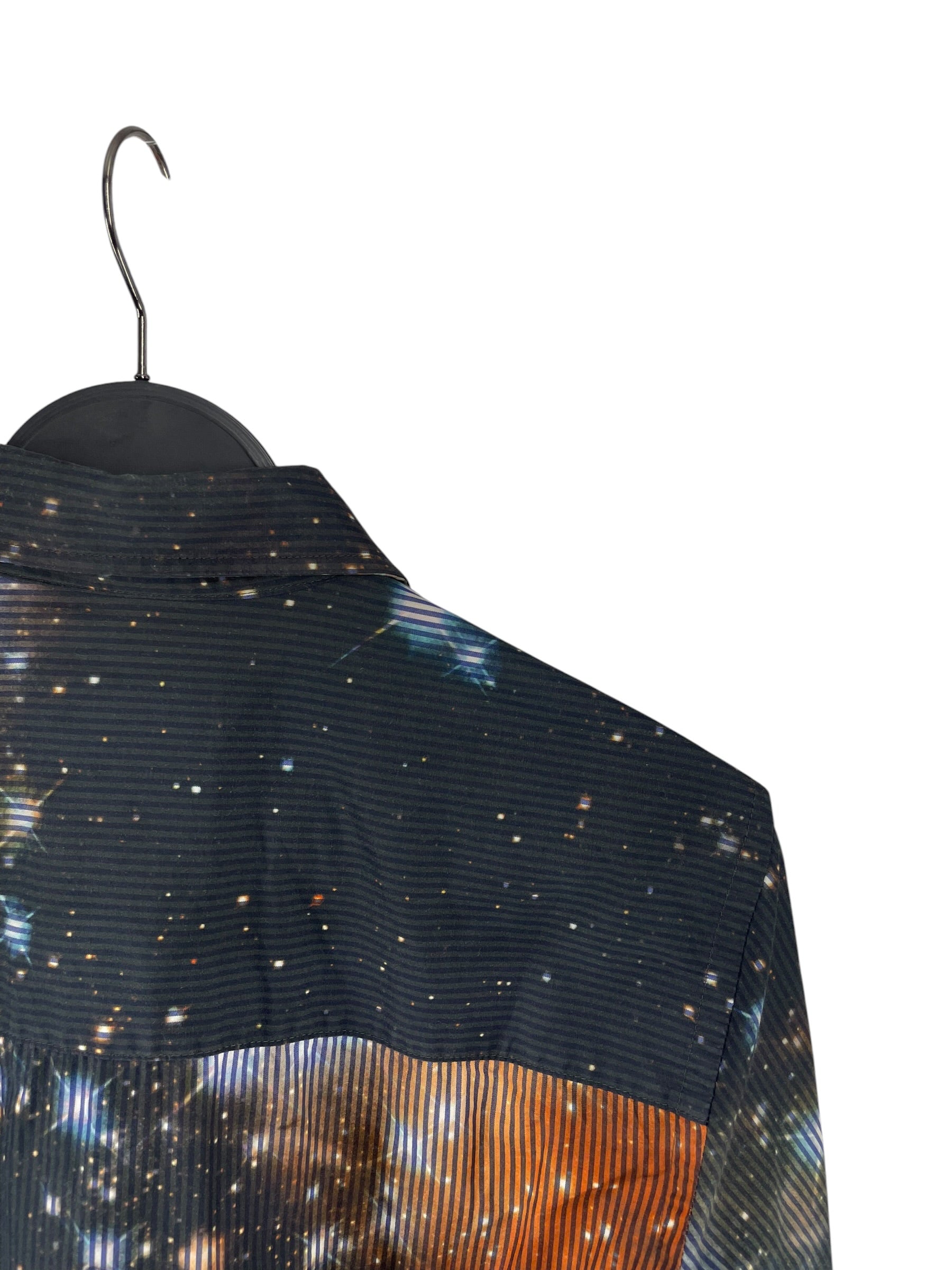 WORLDS END/LS Shirt/M/Cotton/MLT/All Over Print/STRIPE GALAXY SHIRT SZ1 view 4