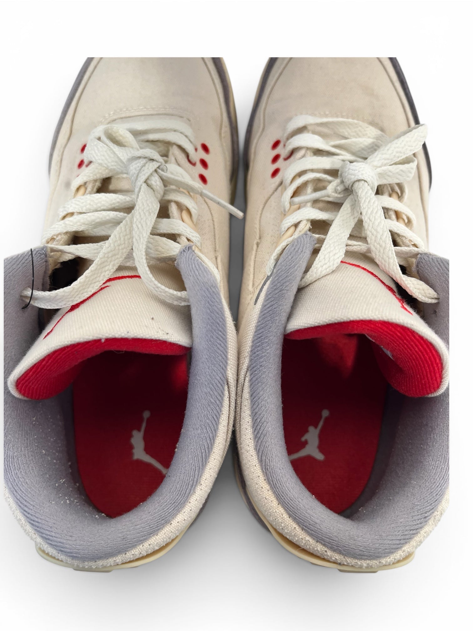 NIKE/Low-Sneakers/US 10.5/Cotton/CRM/Jordan 3 Muslin view 3