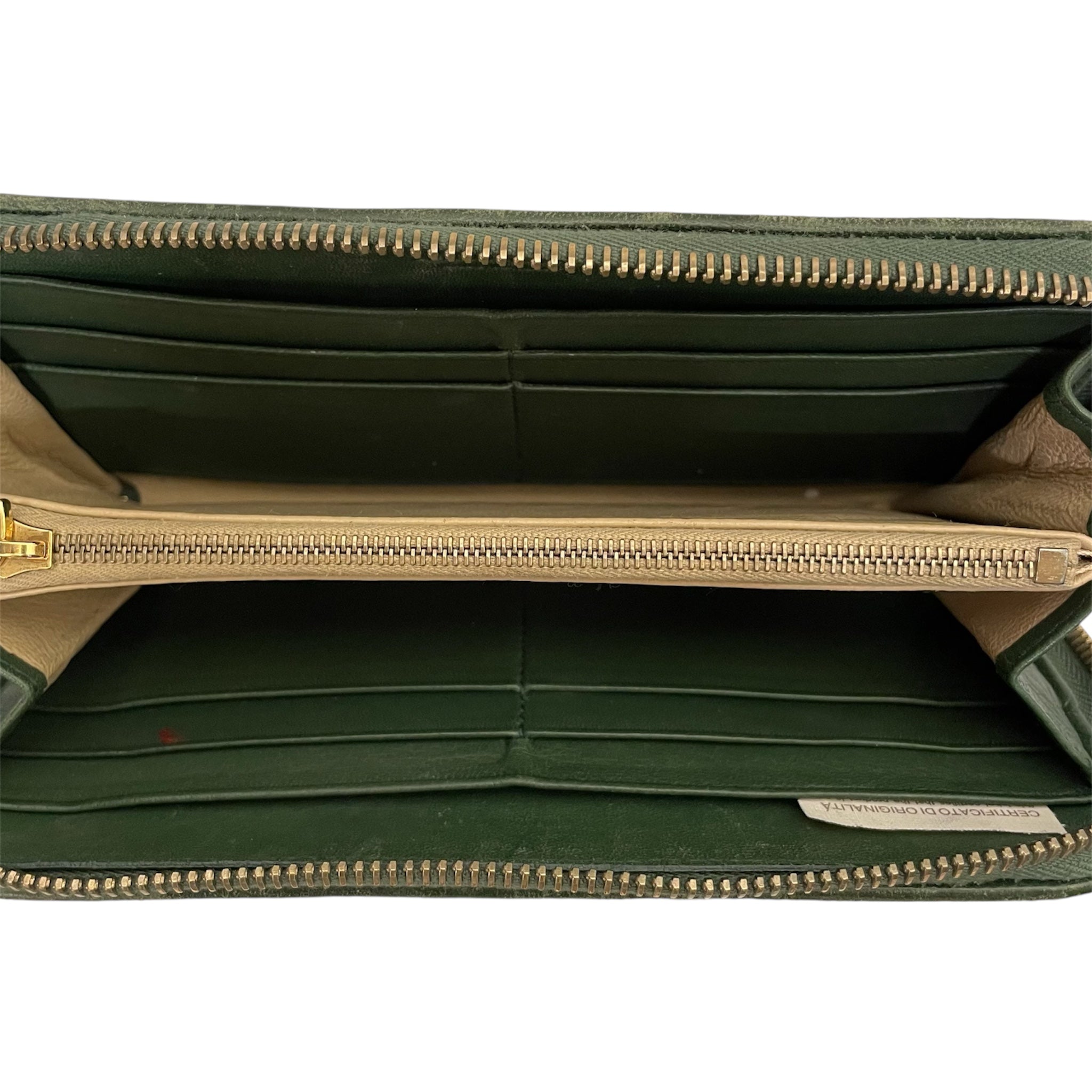 BOTTEGA VENETA/Long Wallet/Leather/GRN/Napa Intrecciato Wallet view 5