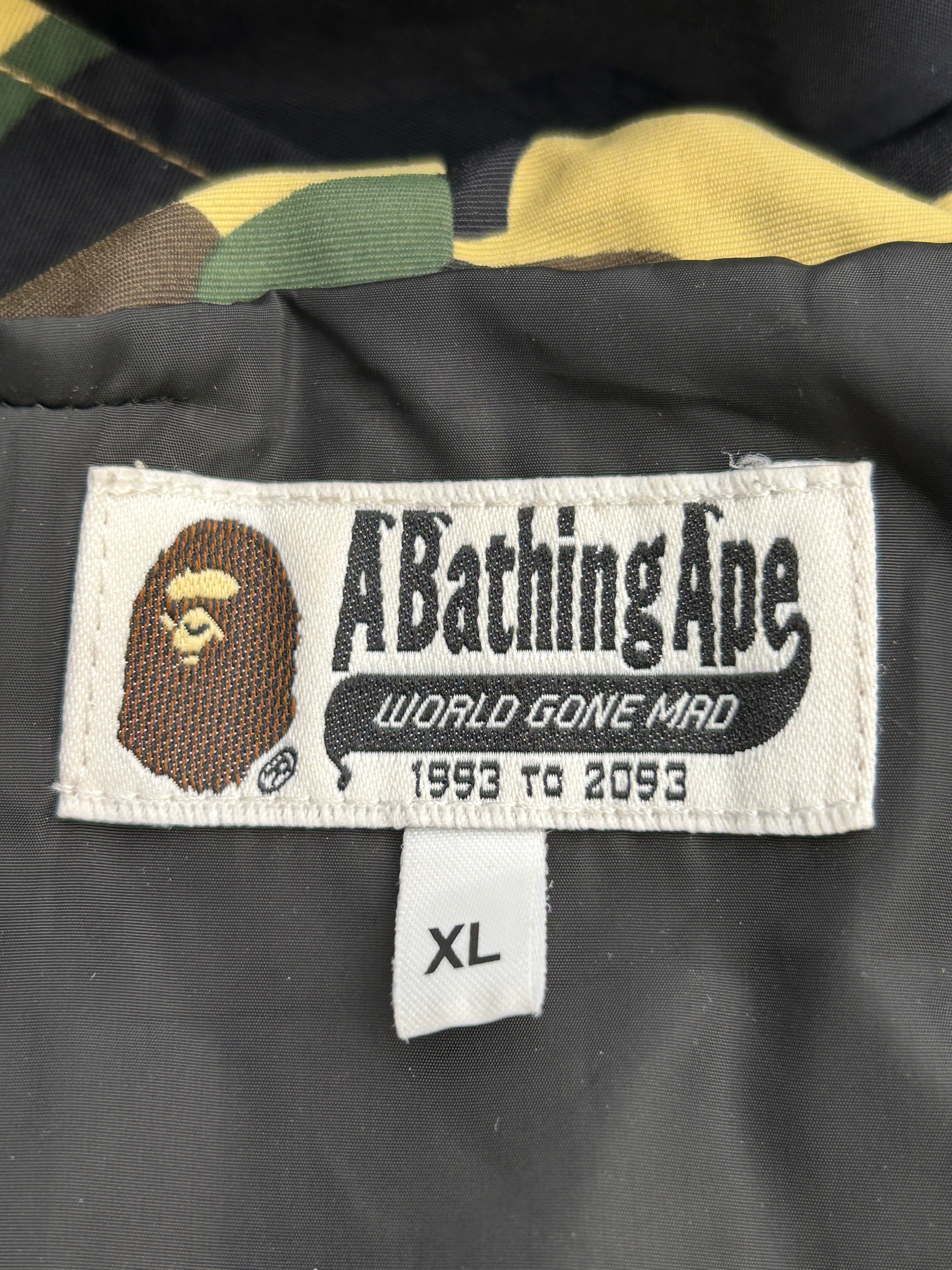 A BATHING APE/Zip Up Hoodie/XL/Camouflage/Nylon/BLK/SHARK HOOD view 3
