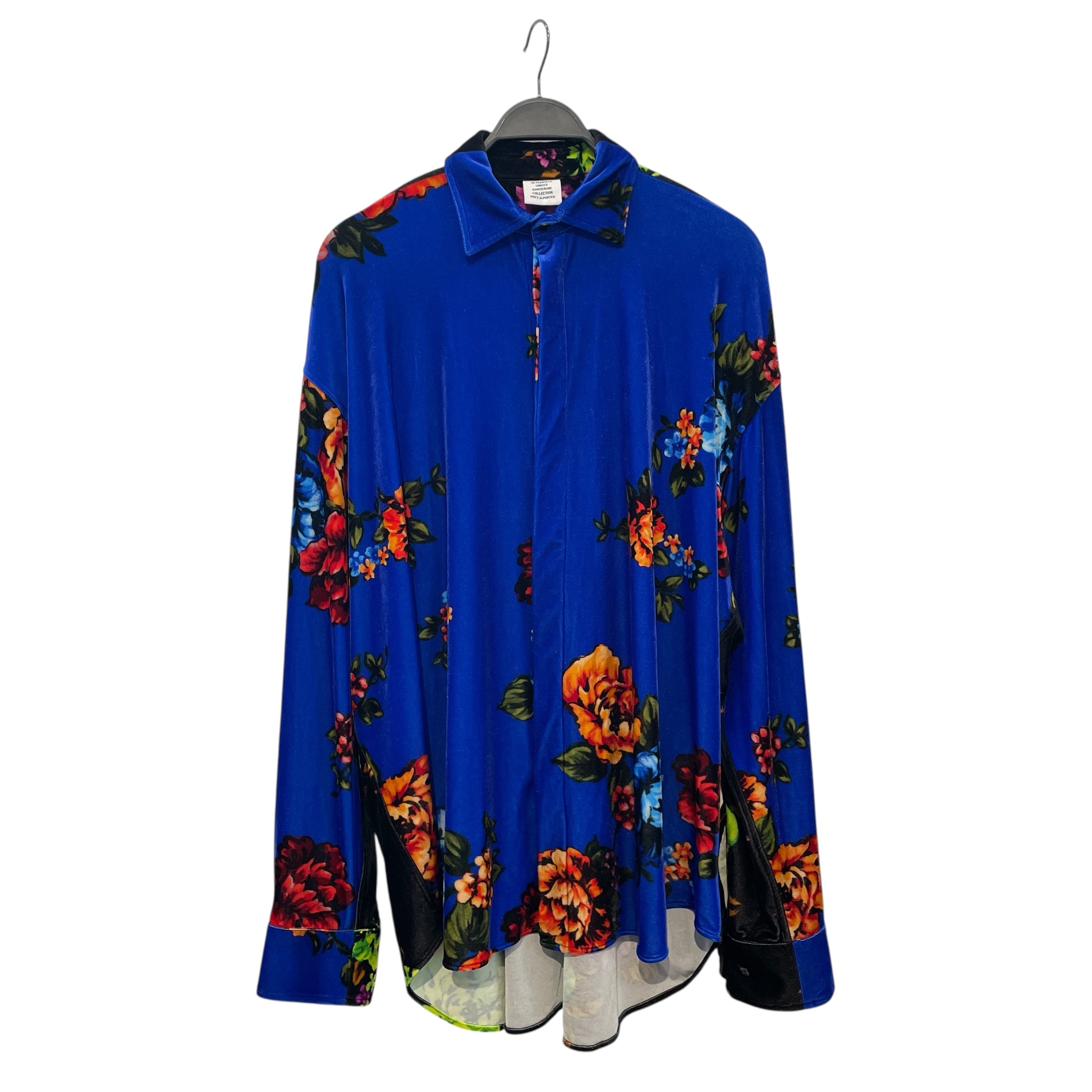 VETEMENTS/LS Shirt/XL/Velour/MLT/Floral Pattern/ view 1