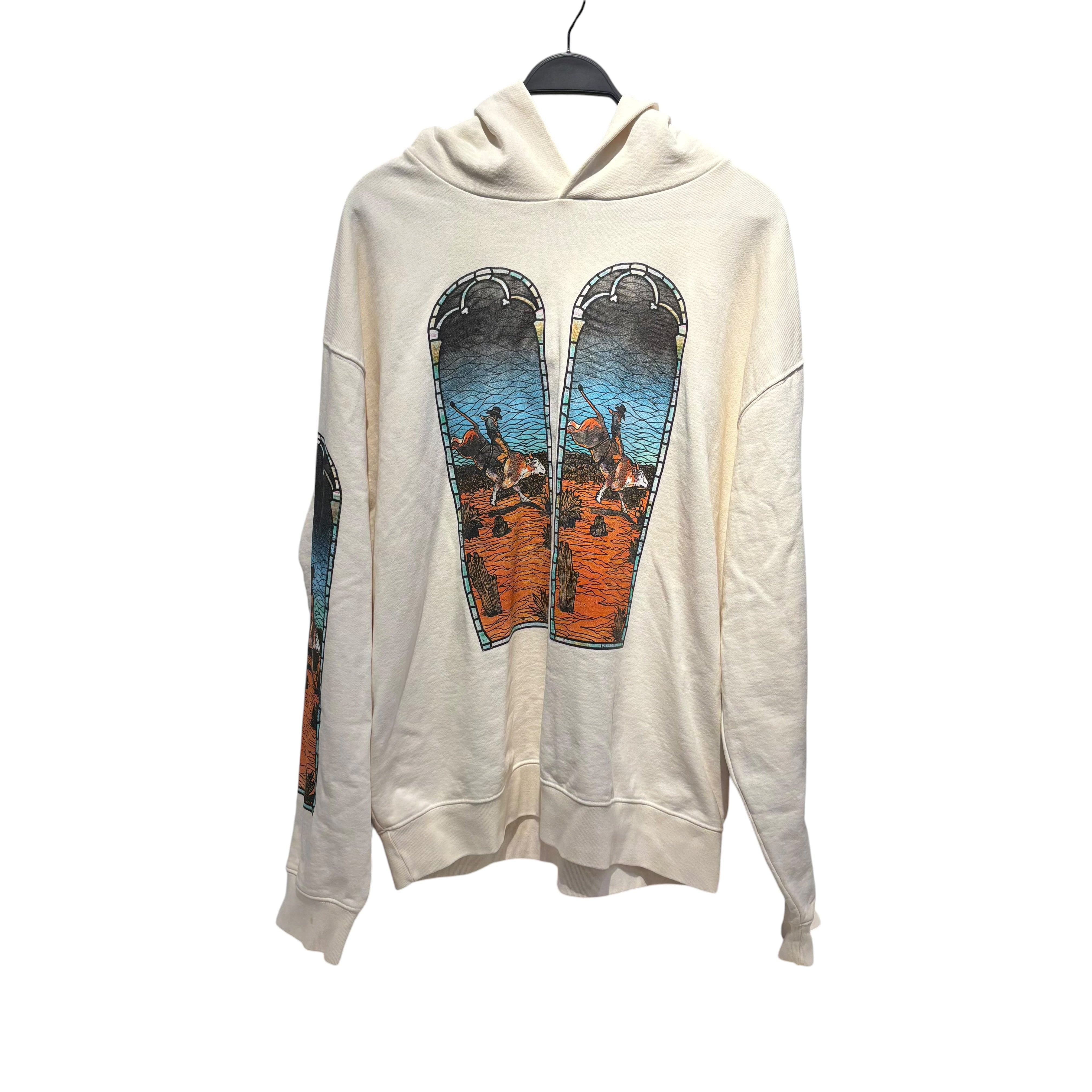 WHO DECIDES WAR/Hoodie/XL/All Over Print/Cotton/CRM/ view 1