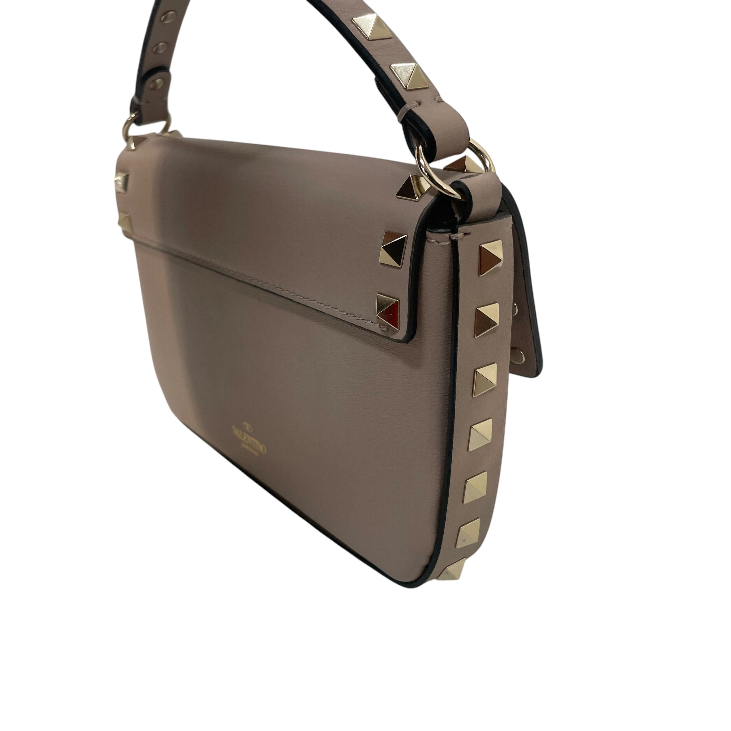 VALENTINO GARAVANI/Cross Body Bag/Border/Leather/BEG/rockstud small view 4