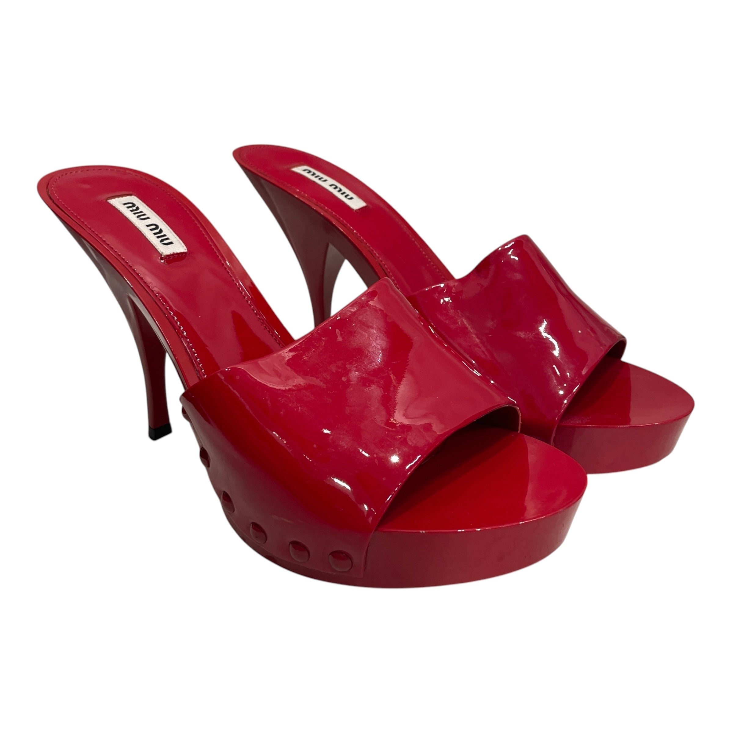 MIU MIU/Heels/EU 39/RED/CLOG HEELS view 1