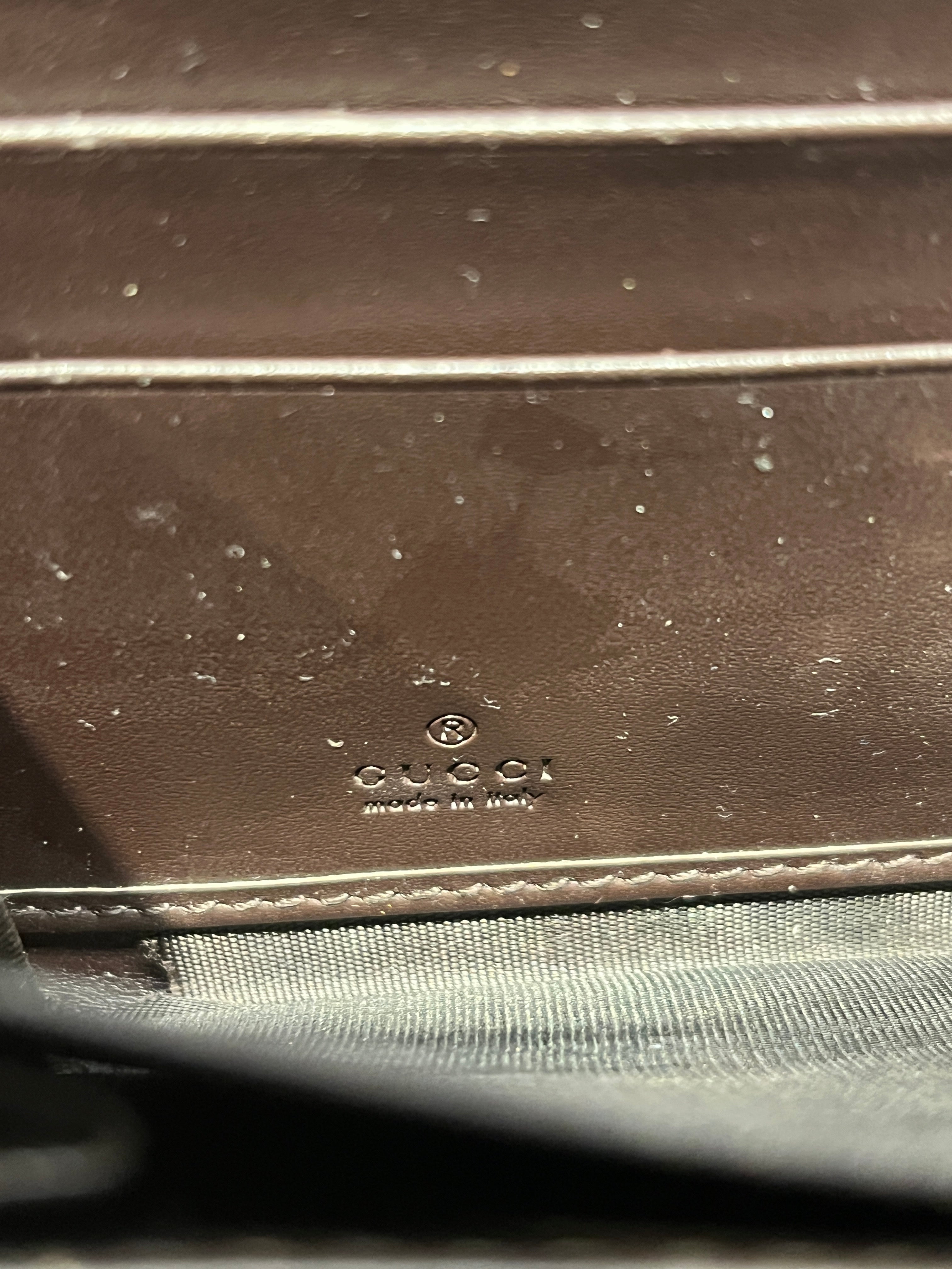 GUCCI/Long Wallet/Monogram/Leather/BRW/GUCCISIMALEATHER view 5