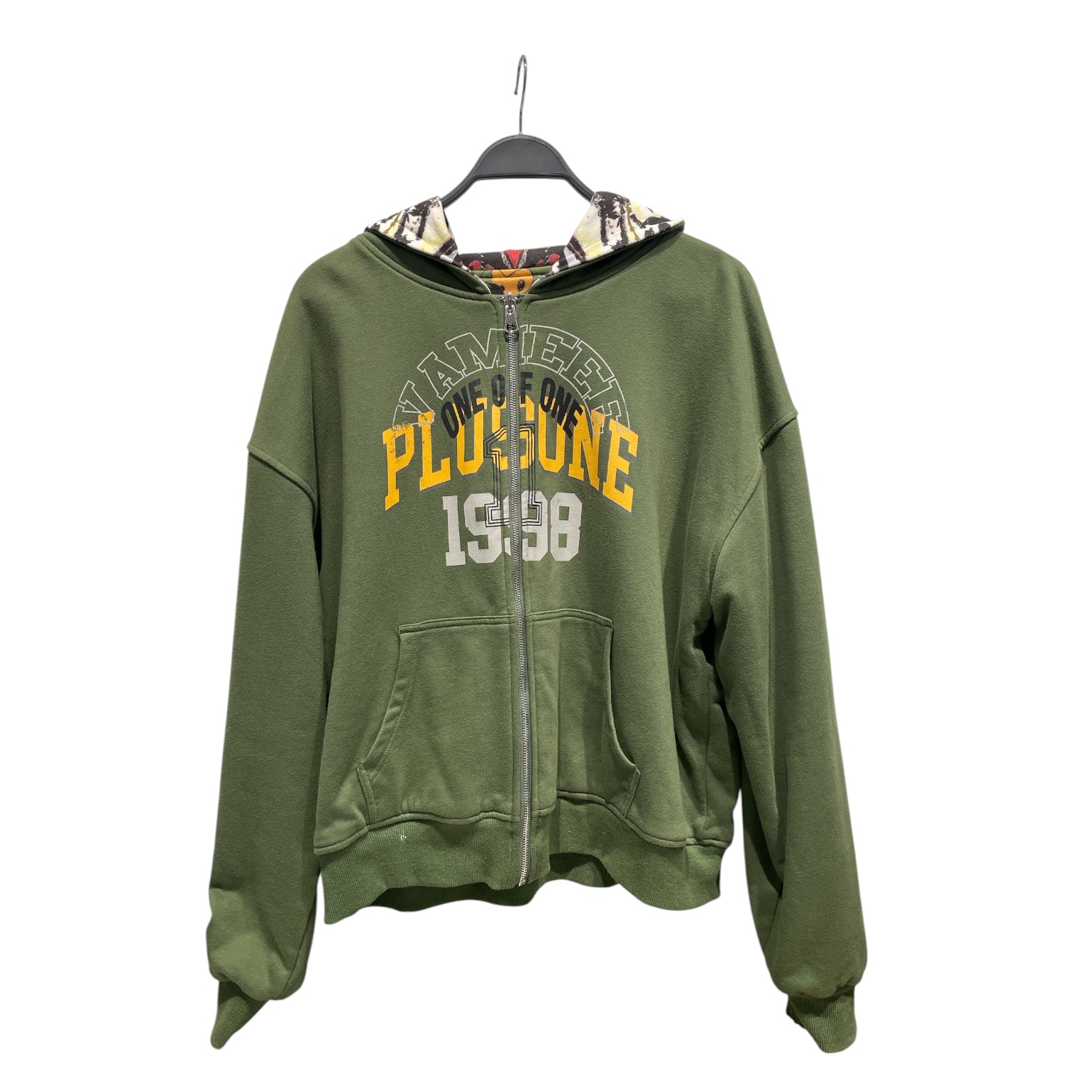 VXMEE/Hoodie/OS/All Over Print/Cotton/GRN/REVERSIBLE GRAFITI view 1