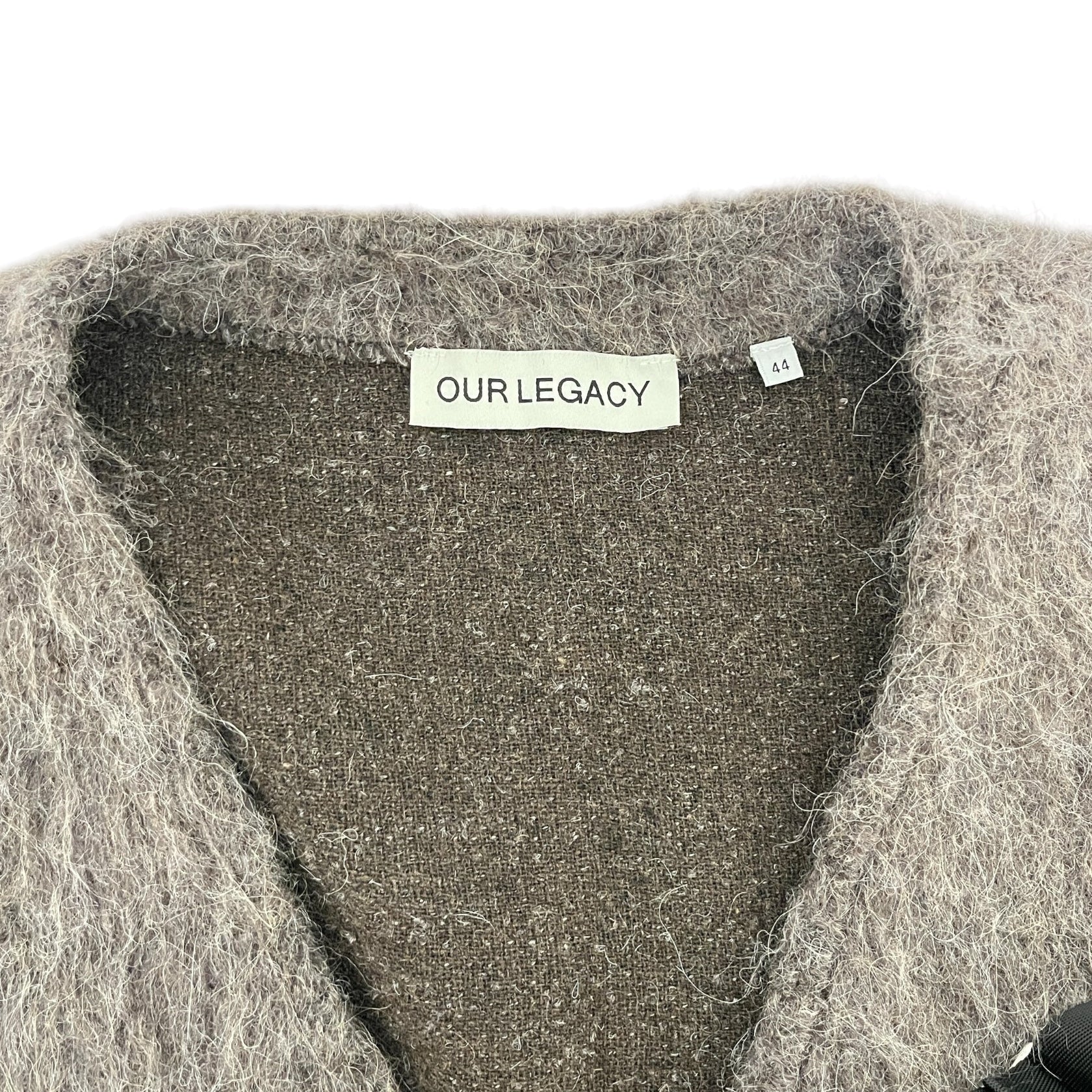OUR LEGACY/Cardigan/44/Mohair/GRY/MOHAIR VNECK CARDIGAN view 2