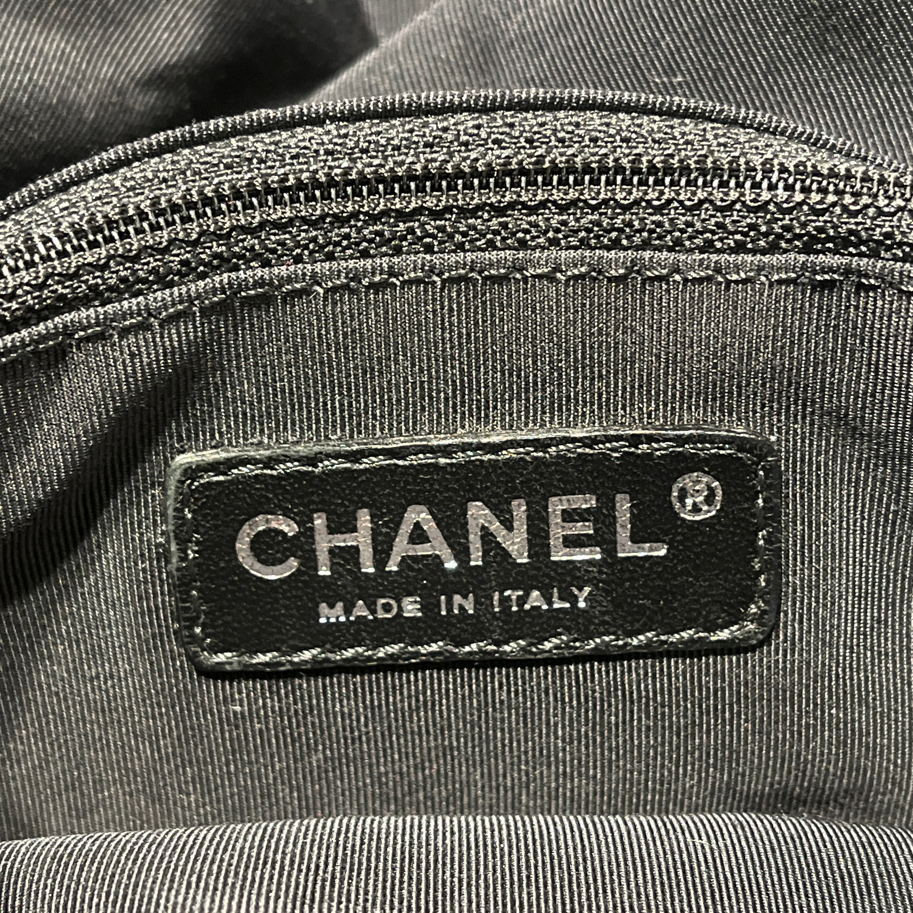 CHANEL/Hand Bag/Stripe/BLK/Striped Reissue Flap Bag Cloth view 3