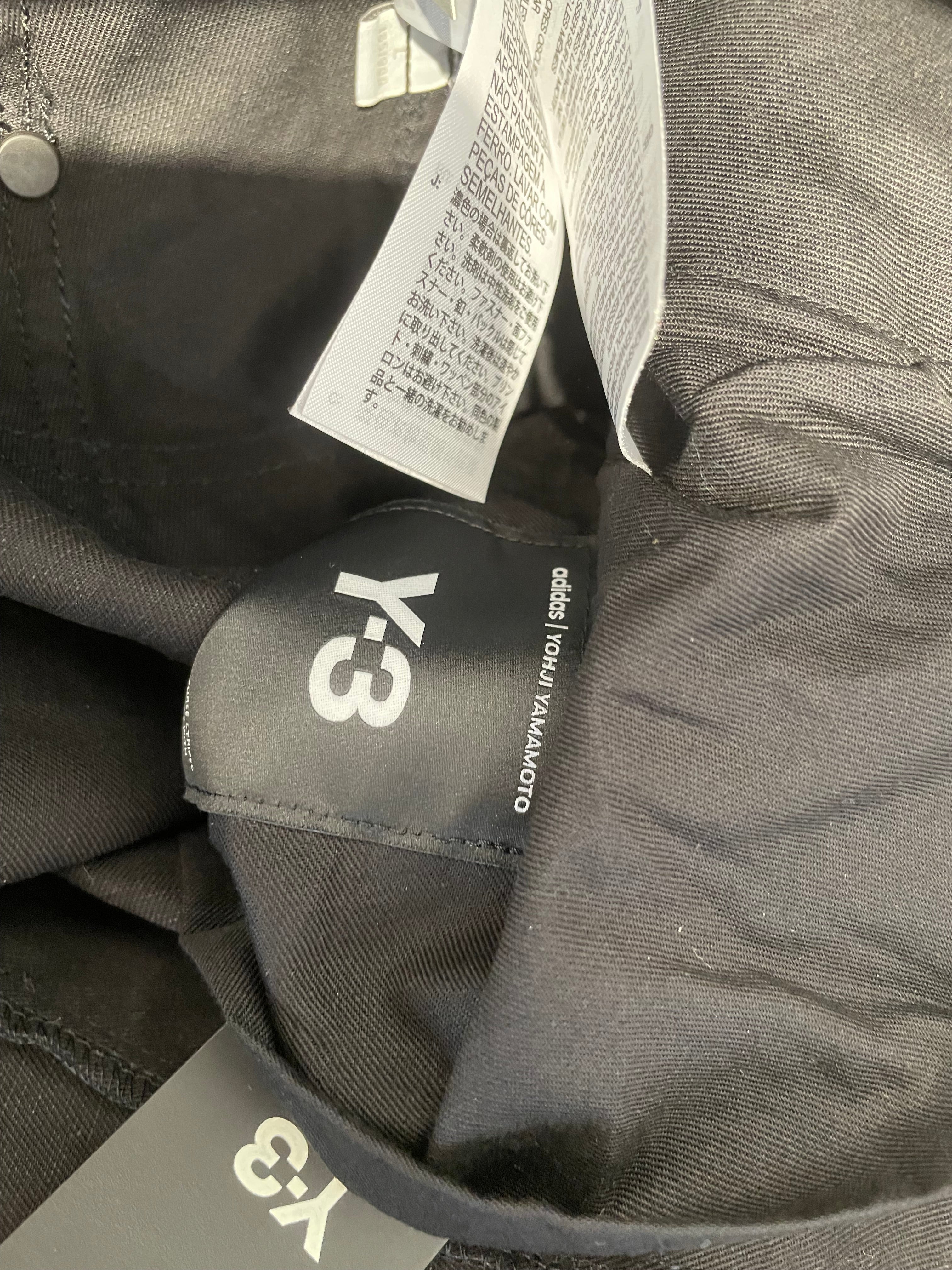 Y-3/Pants/L/Cotton/BLK/BACK BUCKLE DETAIL view 3