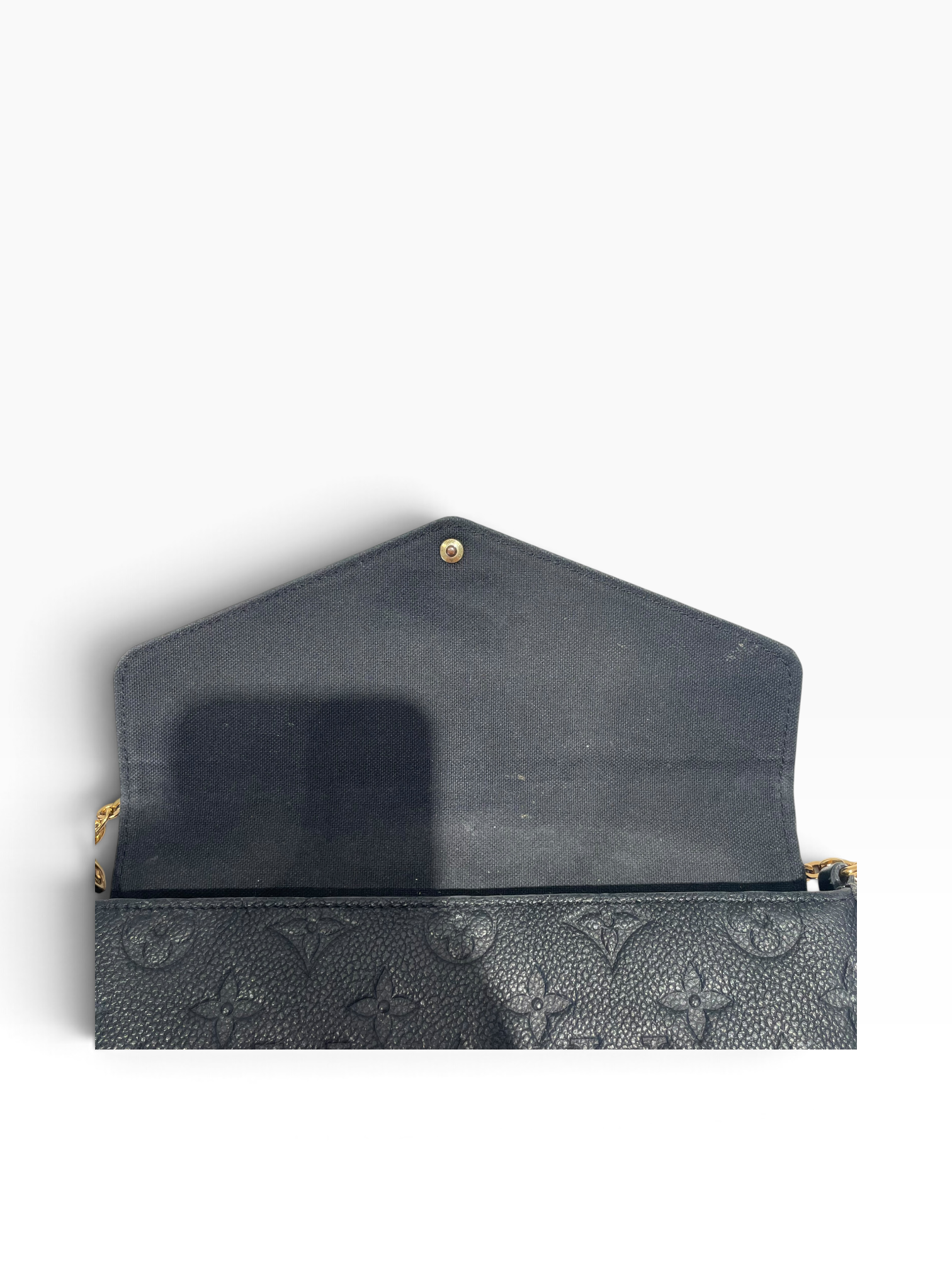 LOUIS VUITTON/Clutch Bag/Leather/BLK/Pochette Felicie view 15