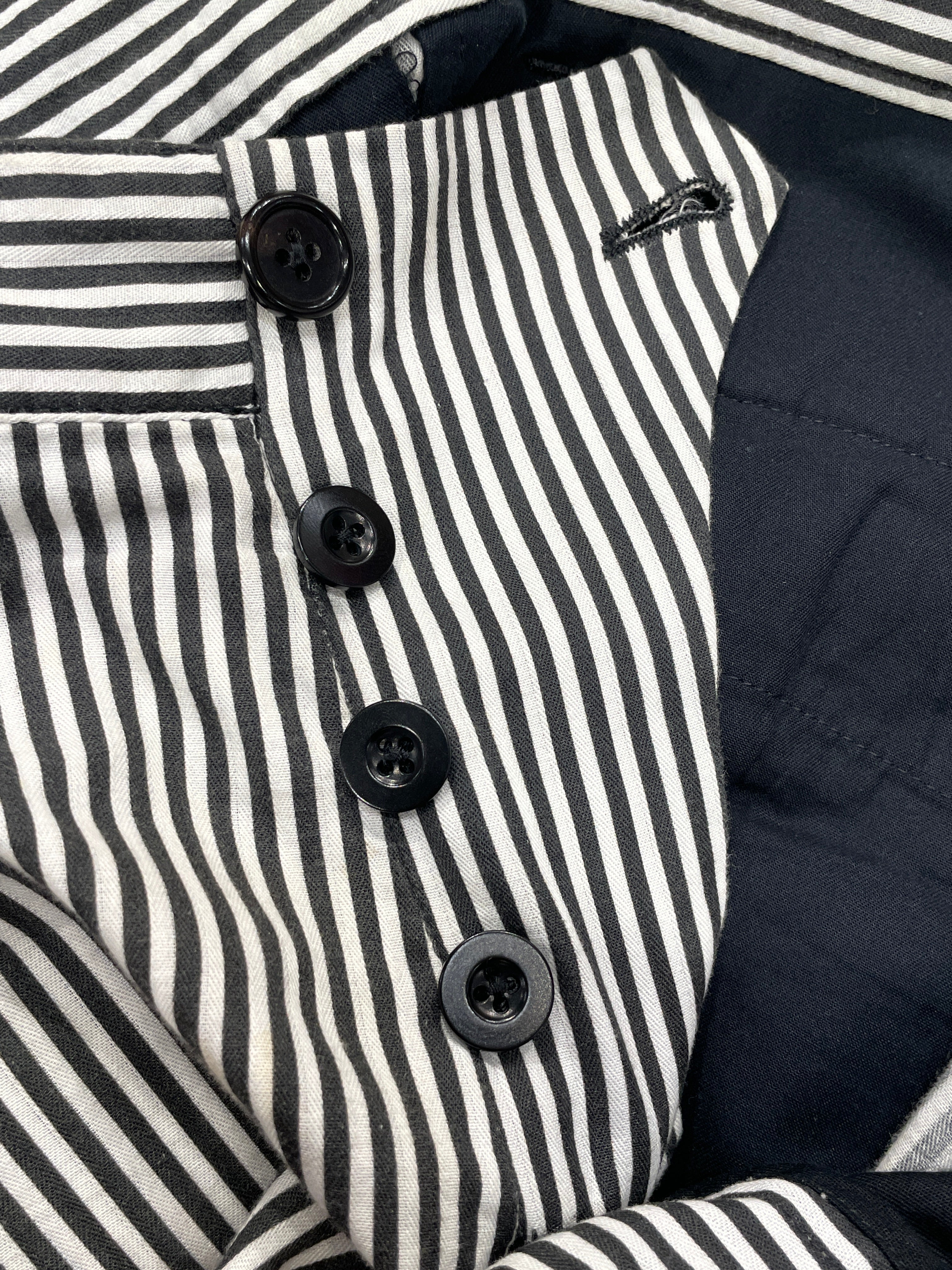 ANN DEMEULEMEESTER/Slacks/S/Cotton/WHT/Stripe/STRIPED DRESS PANTS view 4