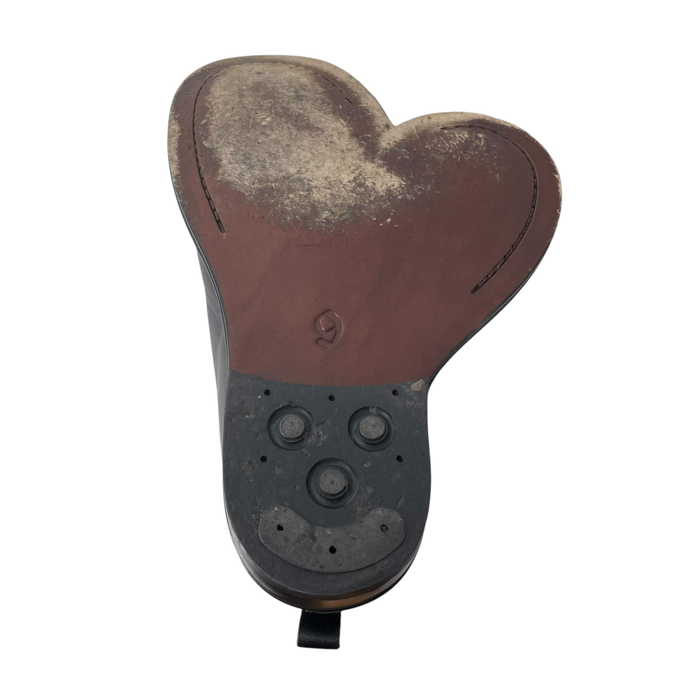KIDS LOVE GAITE/COMME des GARCONS HOMME PLUS/Dress Shoes/US 9/Leather/BLK/SPLIT TOE DERBY view 5